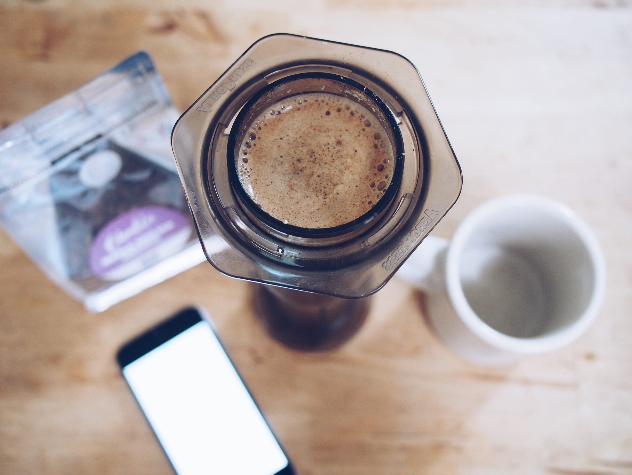 Brewing coffee with an Inverted Aeropress Sample Coffee Brew Crew