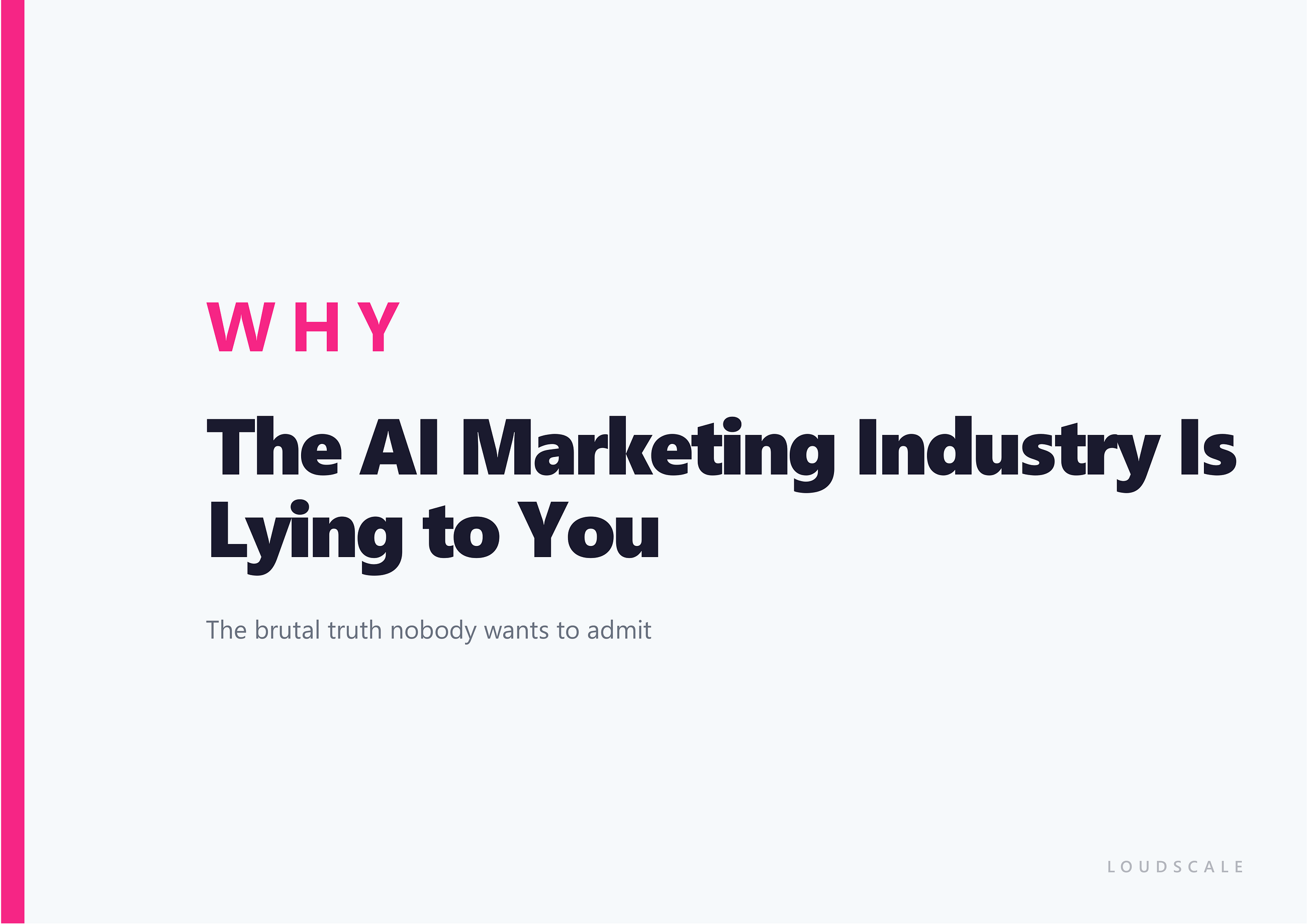 The Brutal Truth About AI Marketing No One Wants to Admit