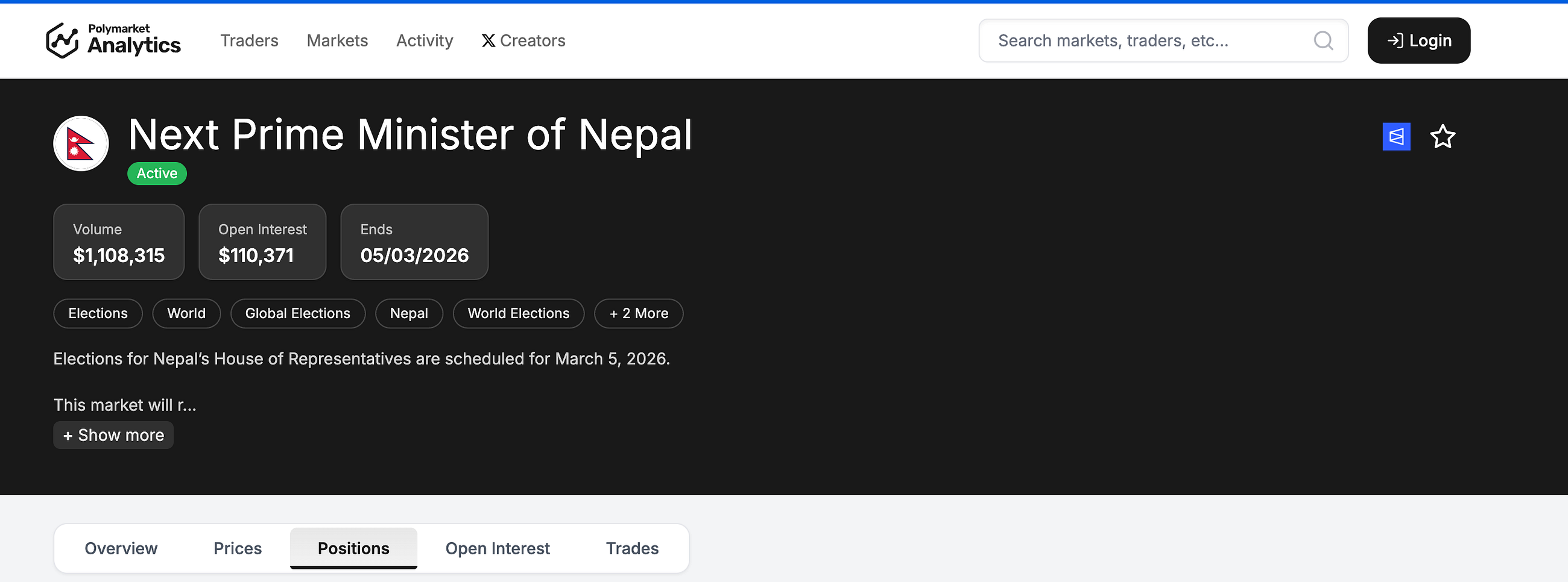 How a Crypto Prediction Market Predicted Nepal’s Next Prime Minister
