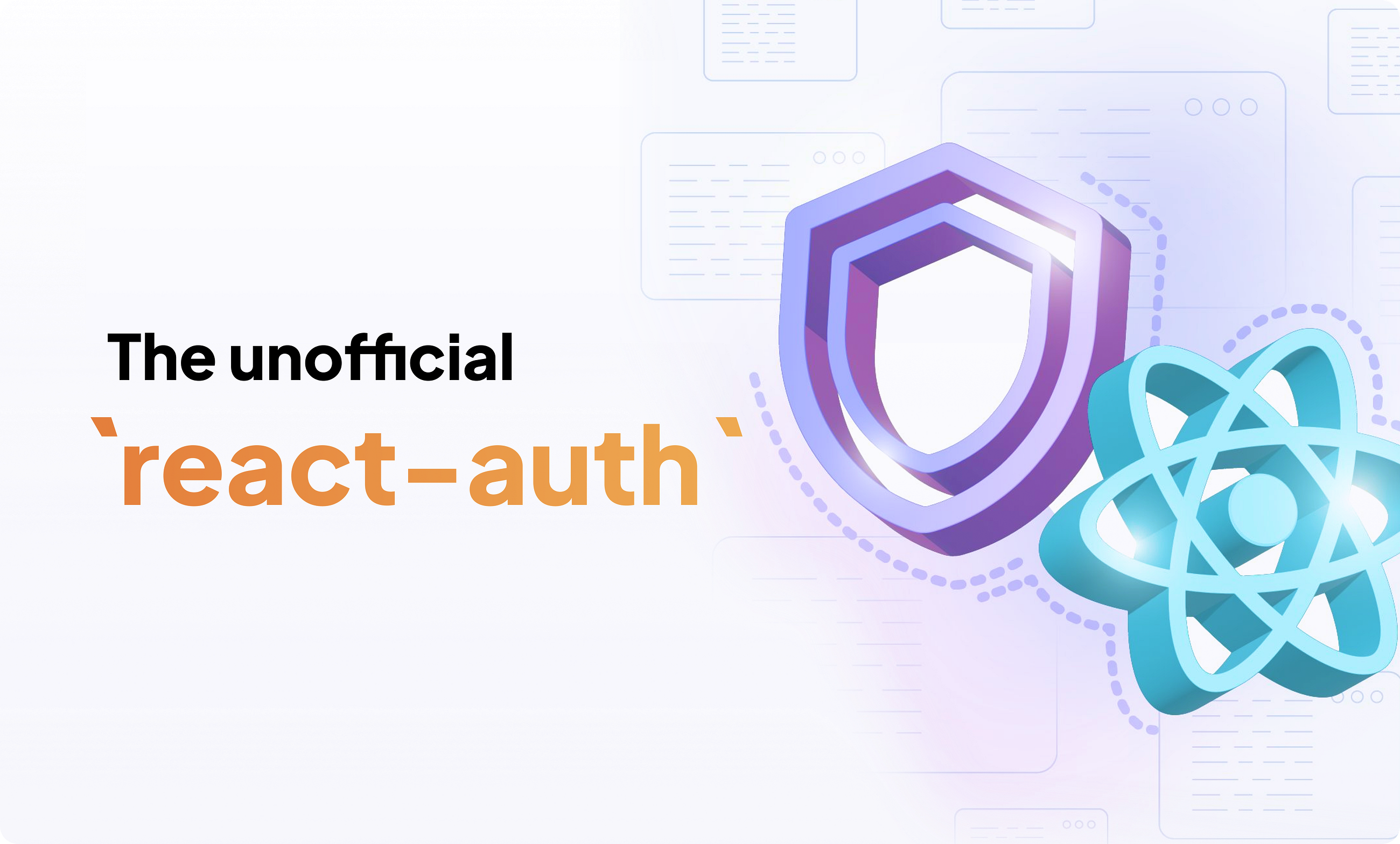 The unofficial `react-auth`