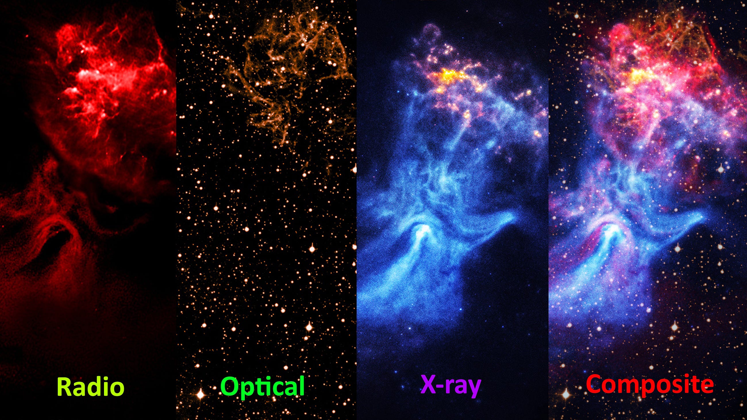 How a dead star carved the “Hand of God” in space