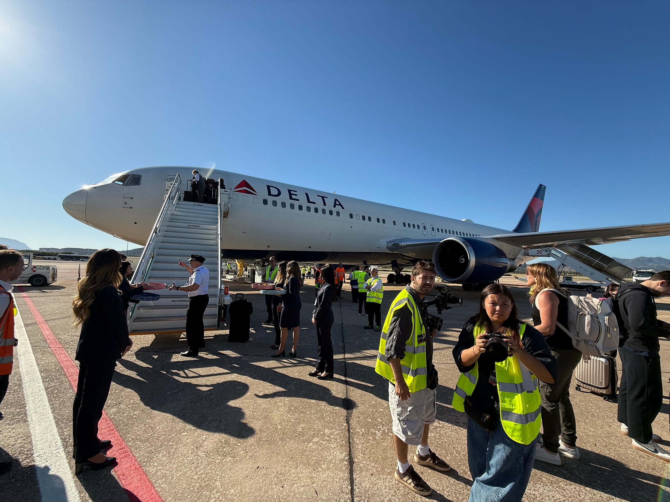 Delta’s Inaugural Flight to Olbia