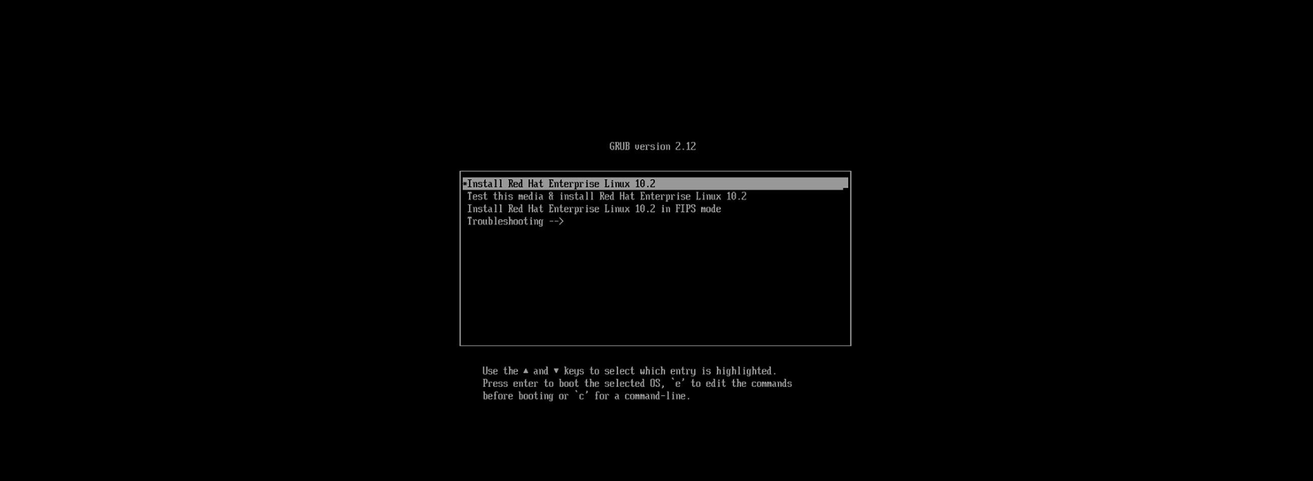 Install Red Hat Enterprise Linux 10.2 in a VM From VMware vCenter