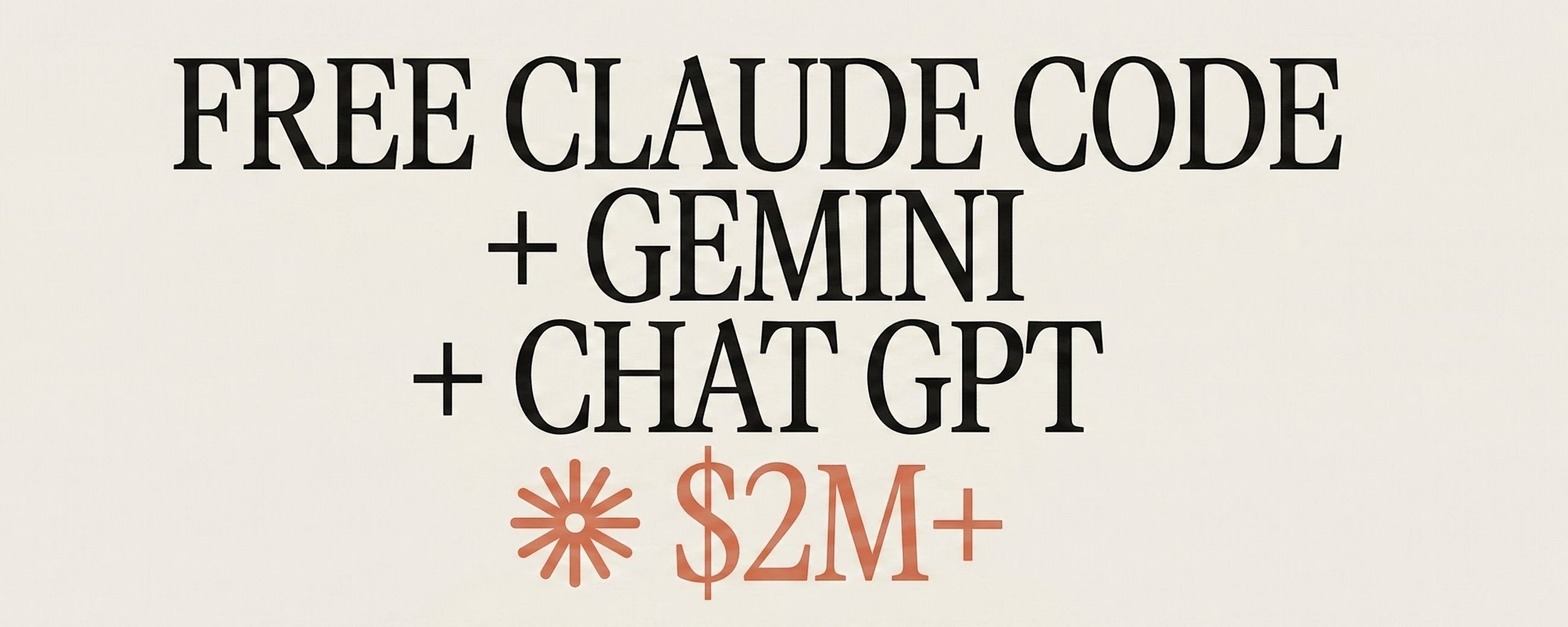 FREE CLAUDE CODE, GEMINI & CHAT GPT