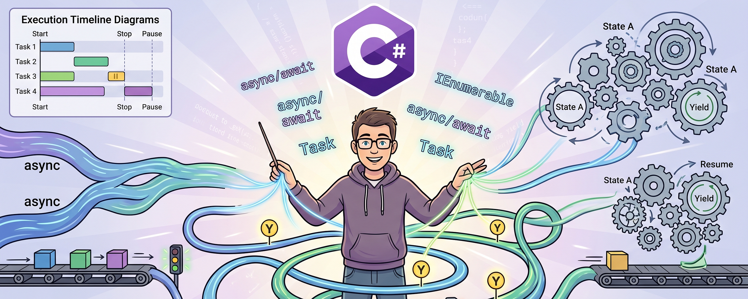 Coroutines in C#: The Missing Guide to Cooperative Programming, Concurrency, and More