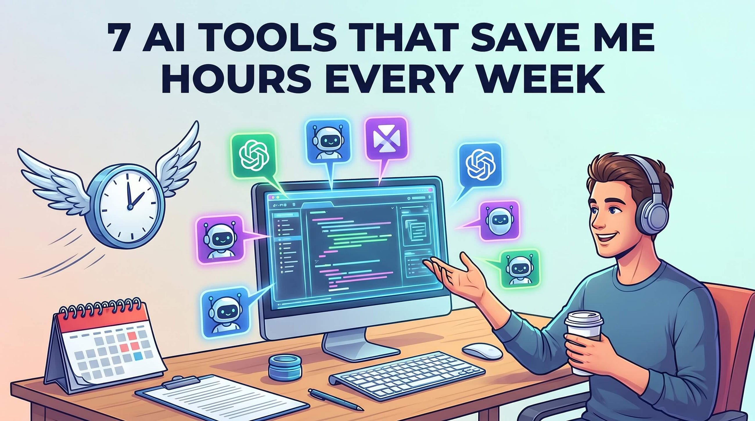 7 AI Tools That Save Me Hours Every Week