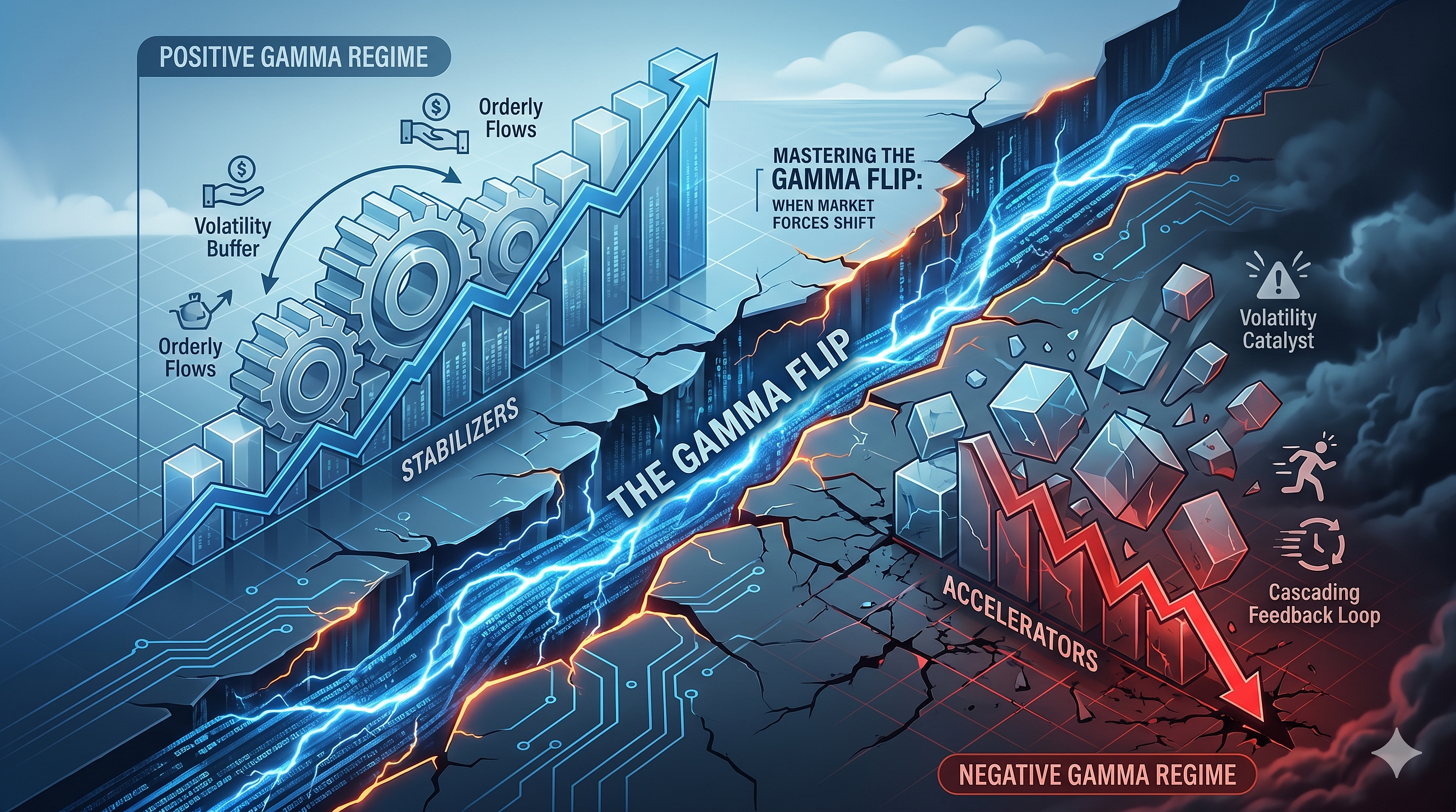 The “Gamma Flip”: The Market’s Binary Switch