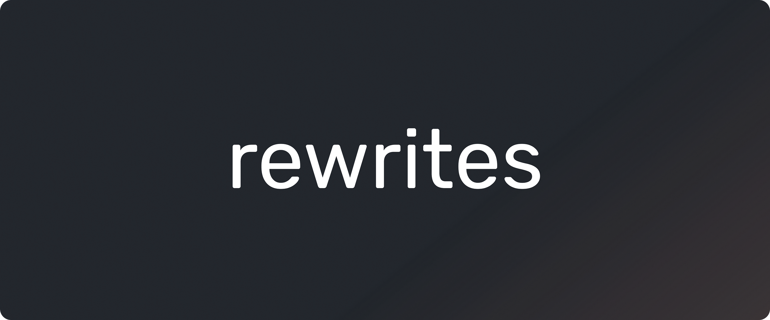 Why do we rewrite front-ends?