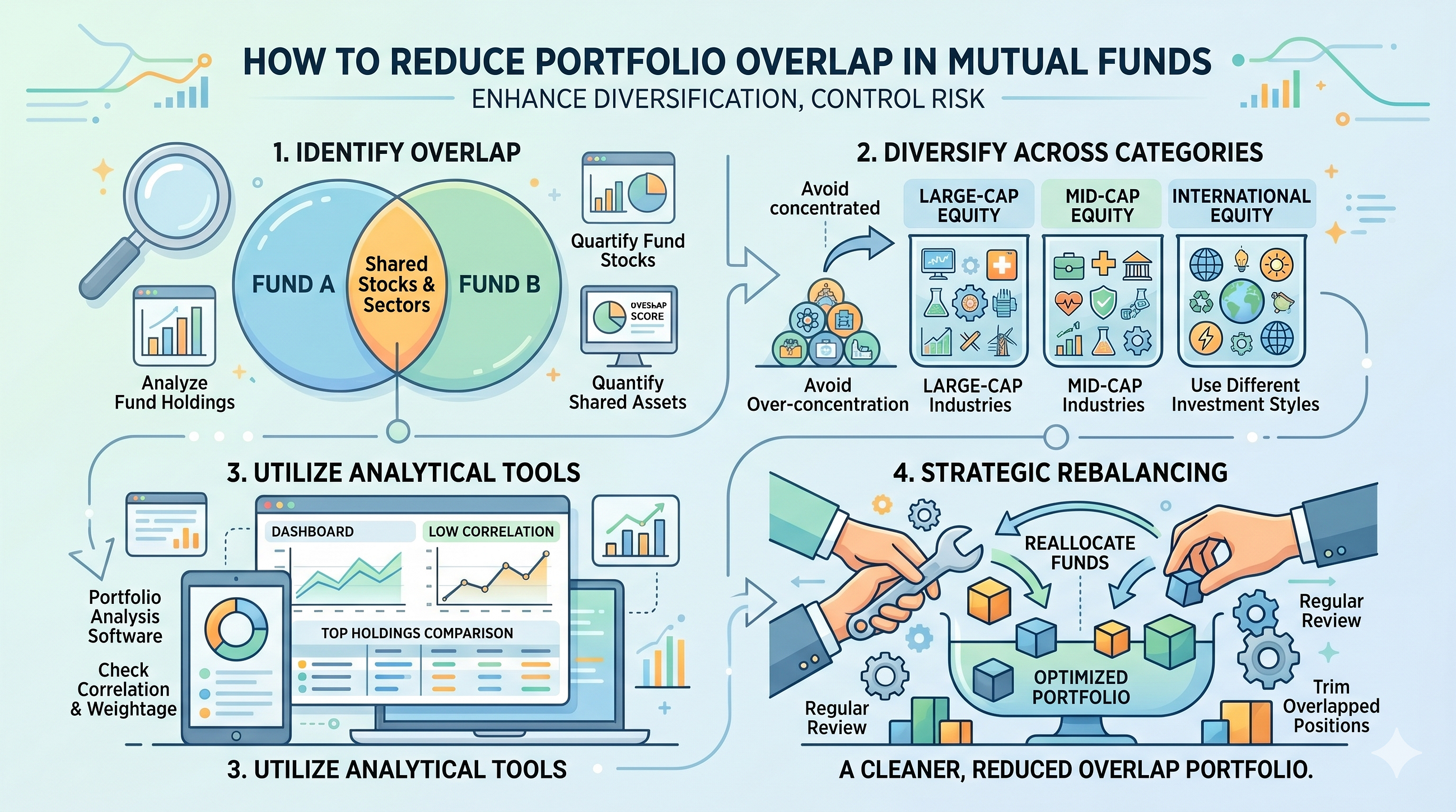 How to Reduce Portfolio Overlap in Mutual Funds