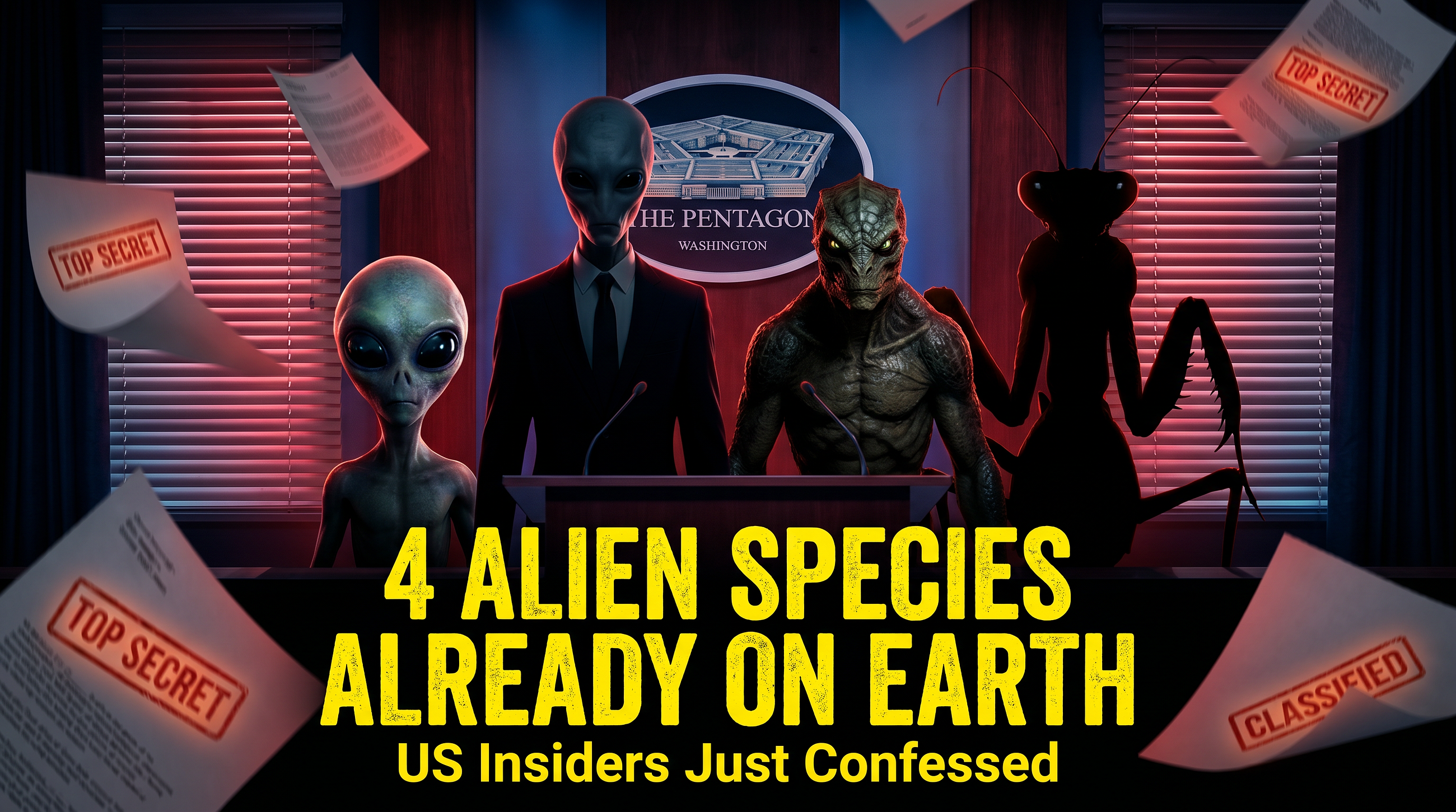 4 Alien Species Already Living on Earth — Pentagon Insiders Confirm
