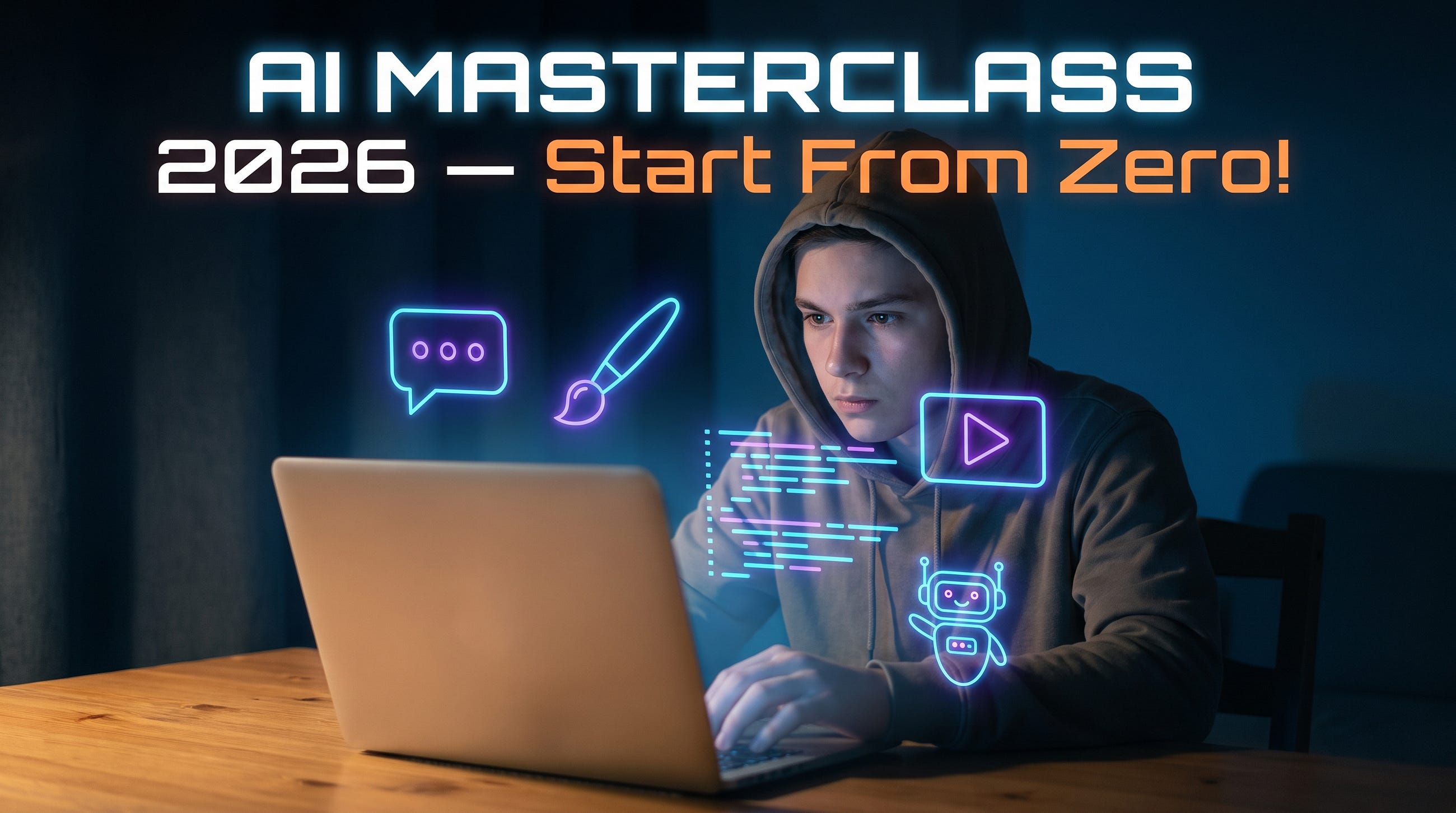 The Ultimate AI Masterclass for Beginners: How to Actually Learn AI Without Losing Your Mind