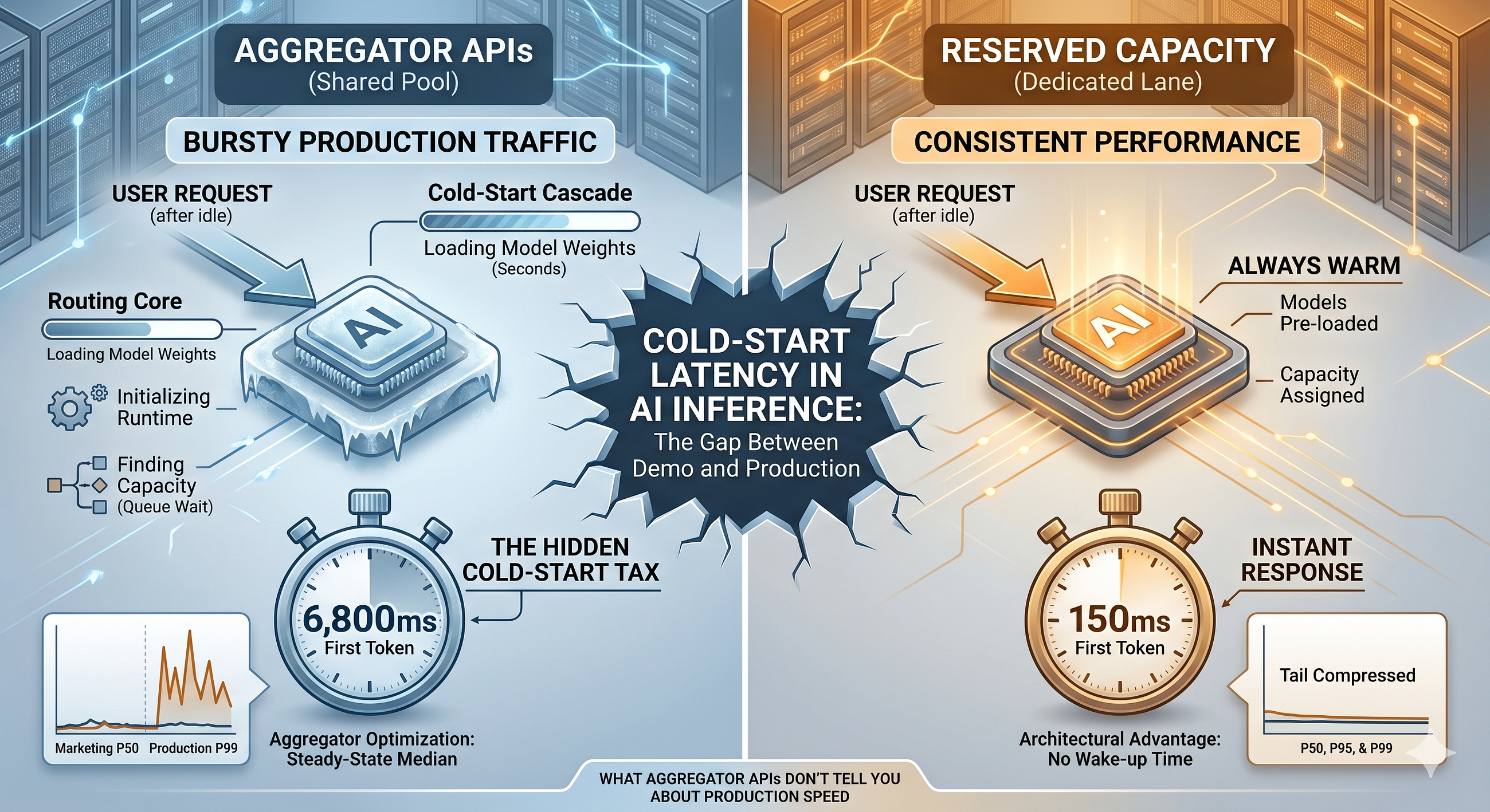 Cold-Start Latency in AI Inference: What Aggregator APIs Don’t Tell You About Production AI Speed