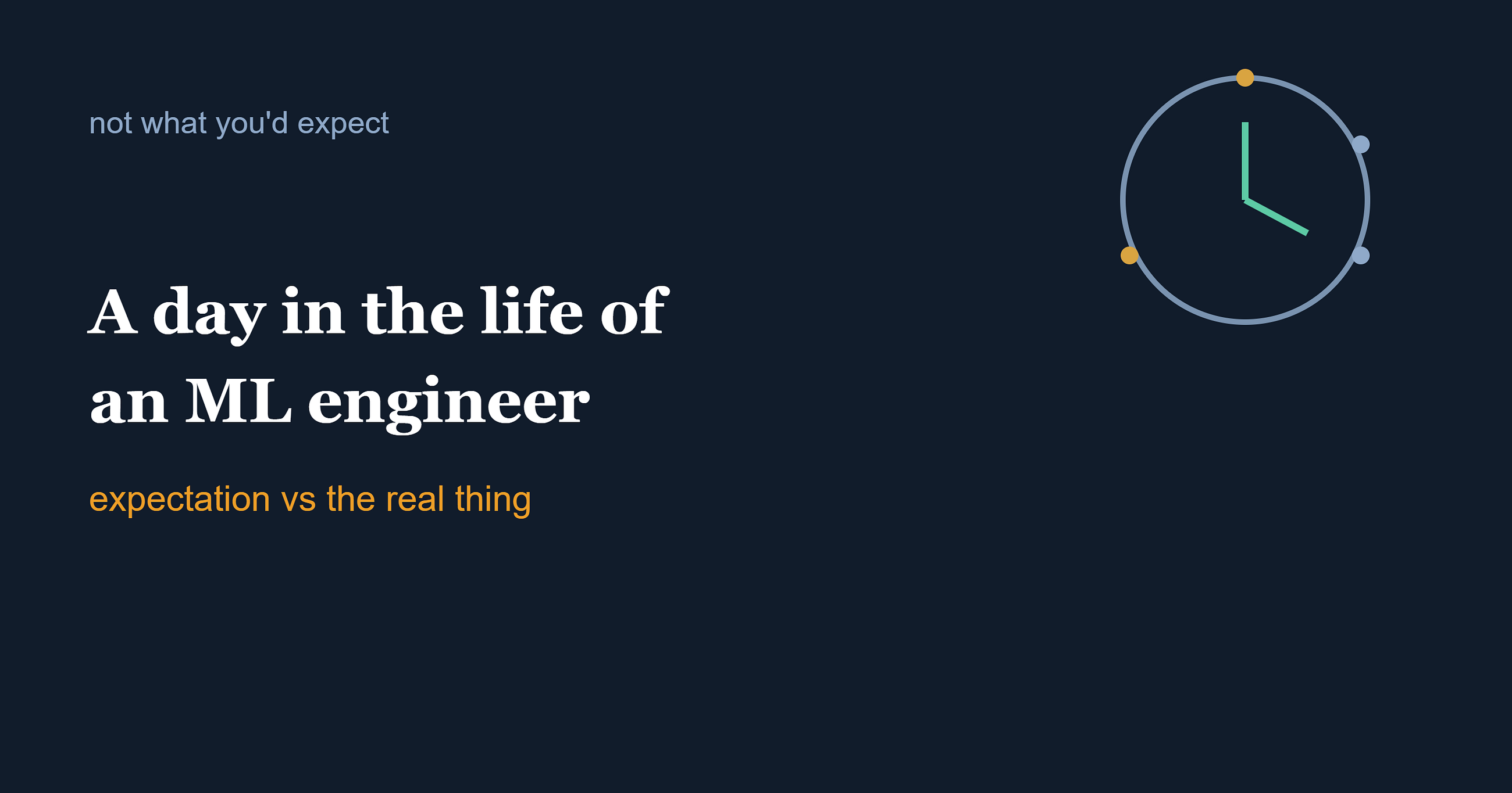 A day in the life of an ML engineer: what the job actually looks like versus what people imagine