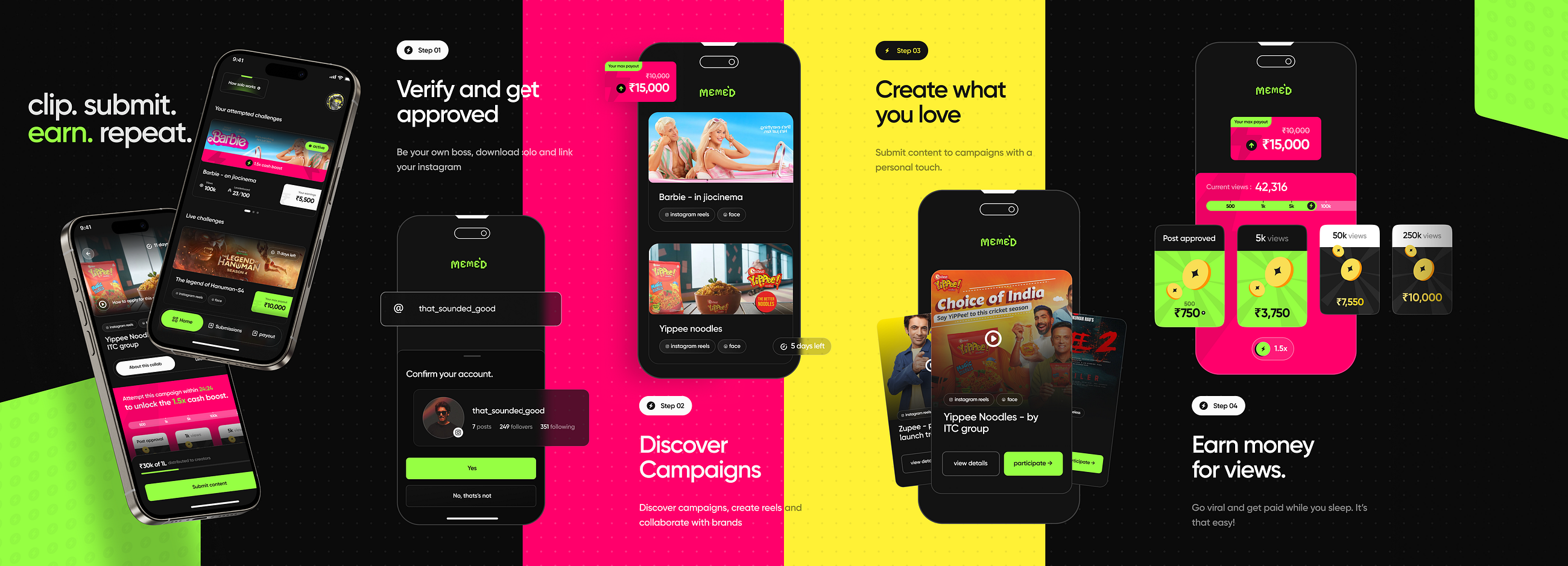 Meme’d — Building the
reward layer for faceless
creator marketing