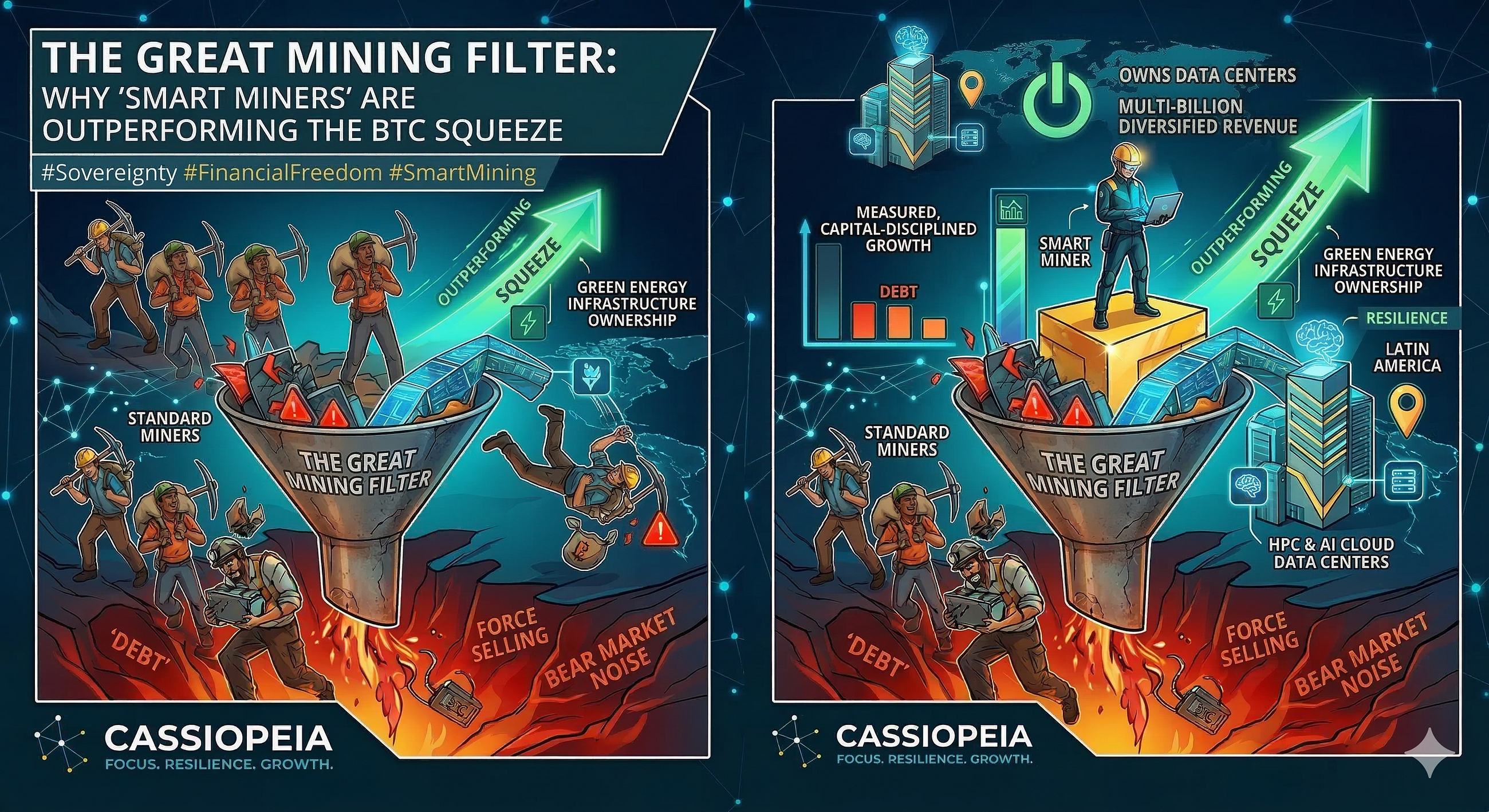 The Great Mining Filter: Why “Smart Miners” are Outperforming the BTC Squeeze