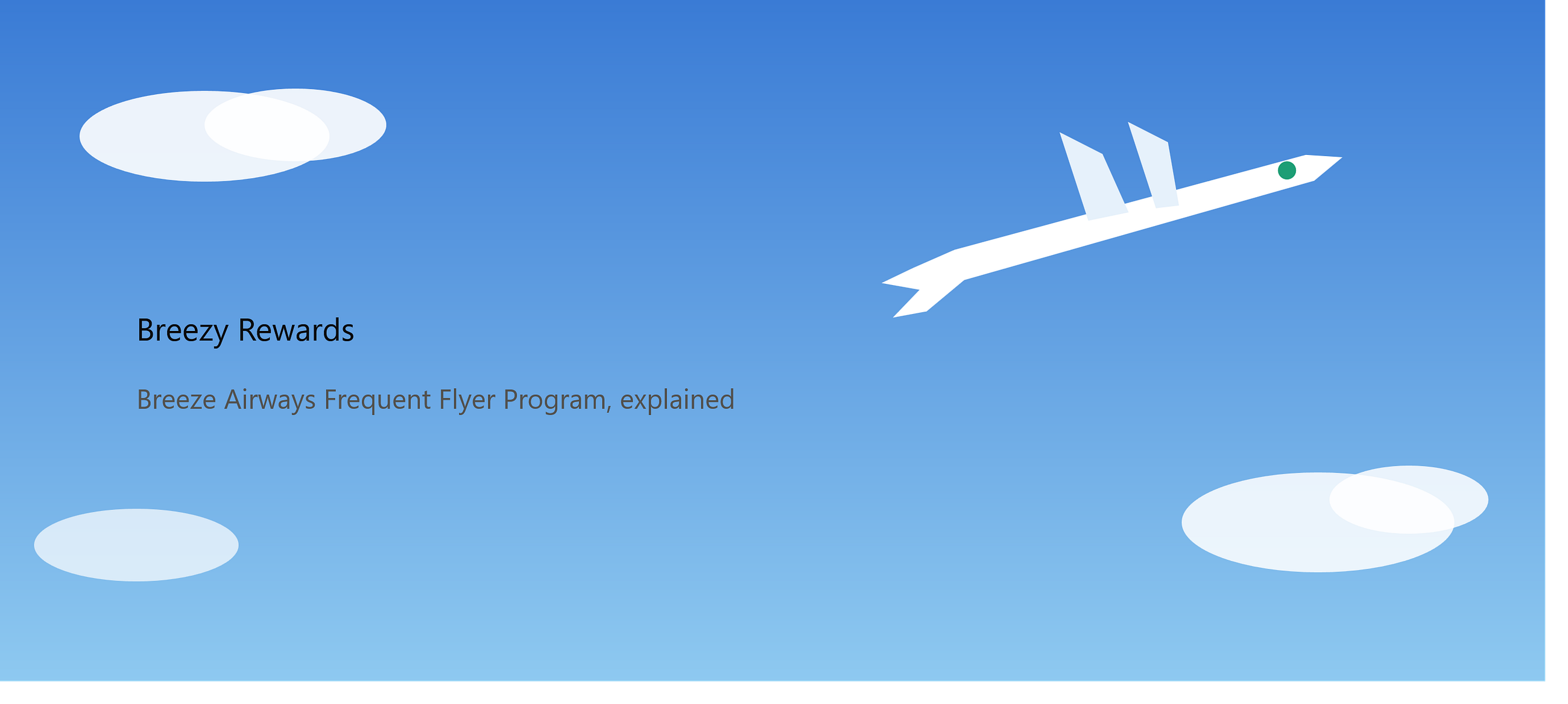 Breeze Airways Frequent Flyer Program (Breezy Rewards) Explained