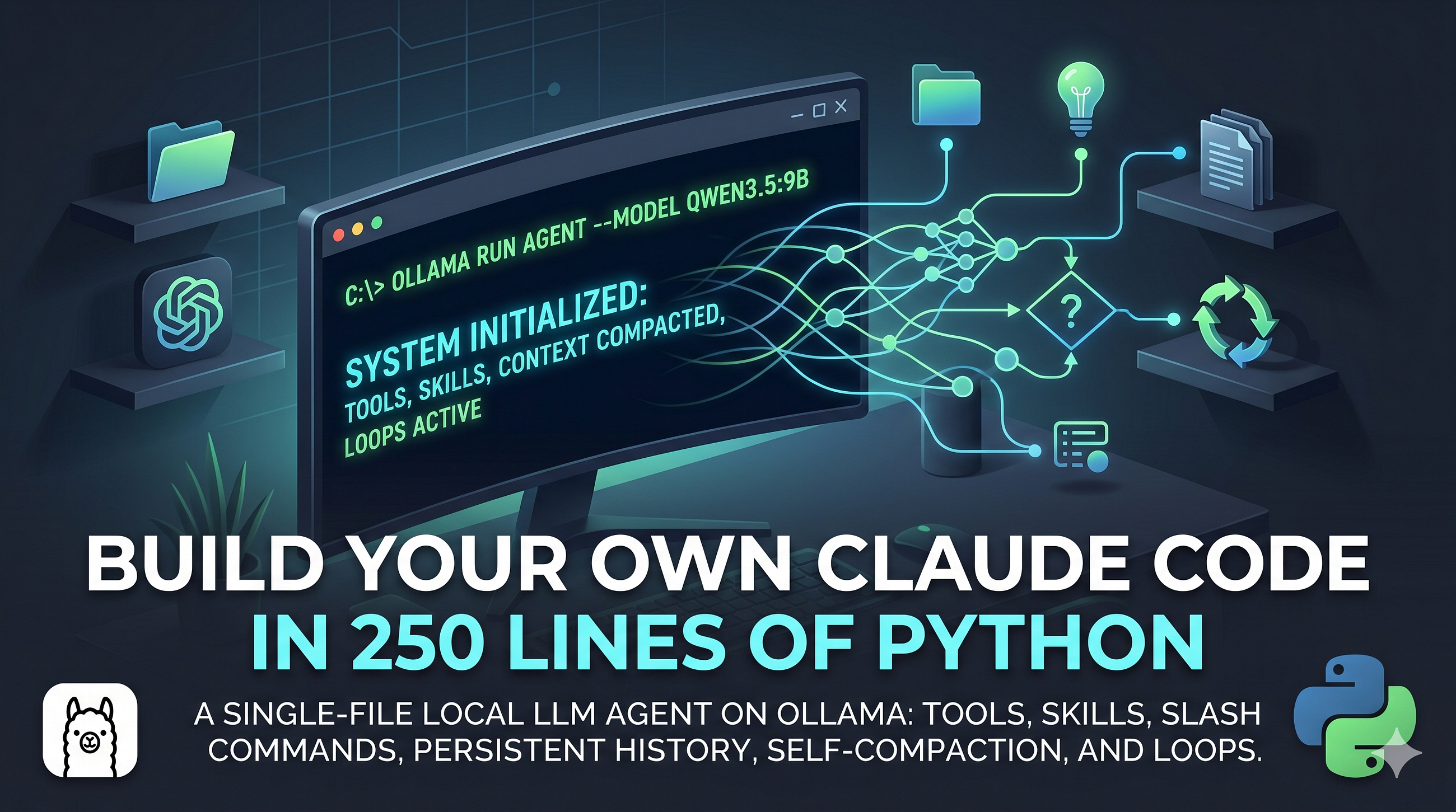 Build Your Own Claude Code in 250 Lines of Python