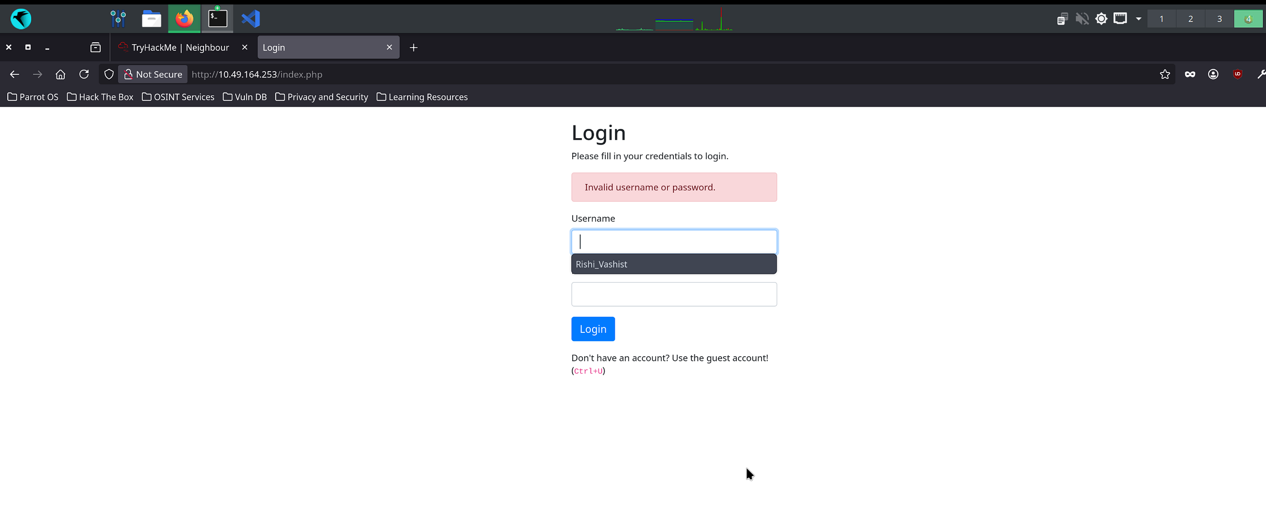Neighbour-TryHackMe Walkthrough