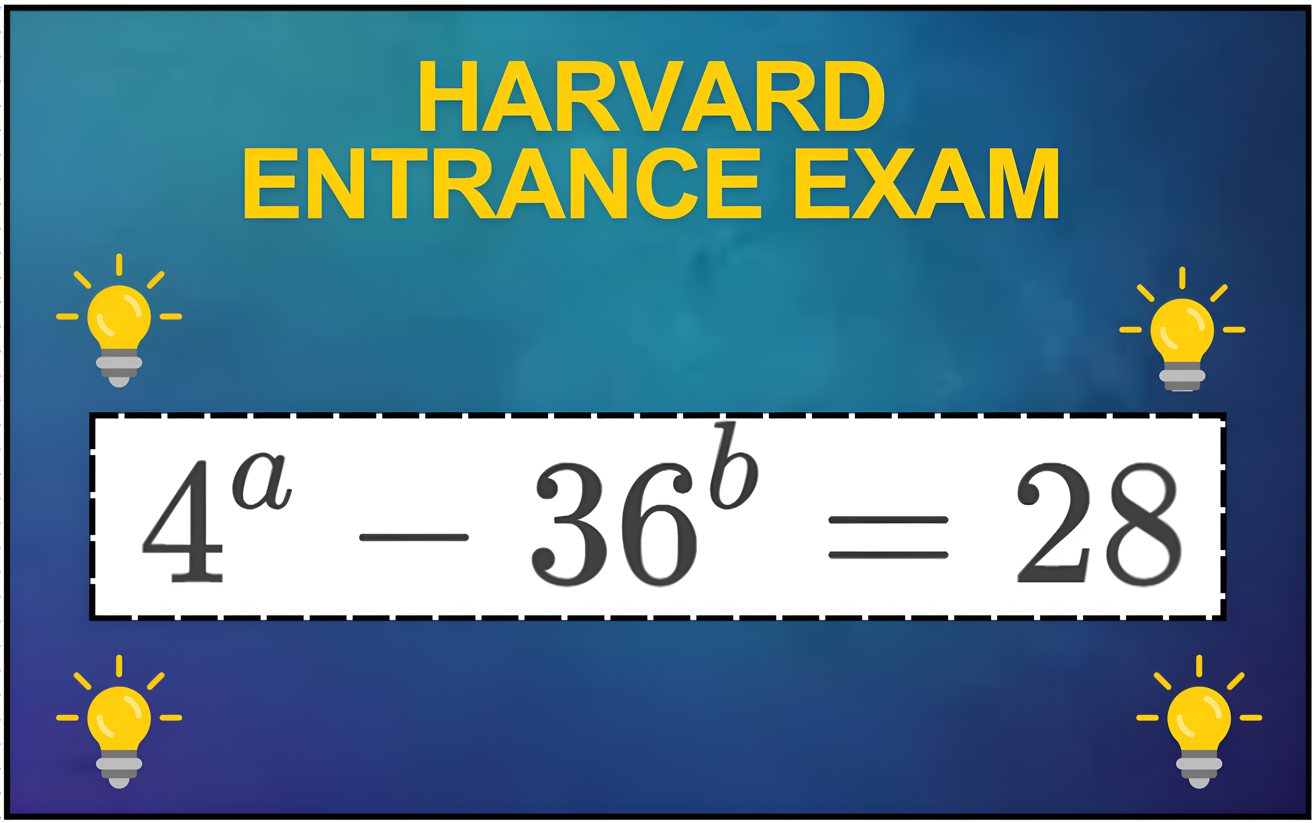 The Famous Harvard Entrance Problem — Only a Few Can Get It Right!