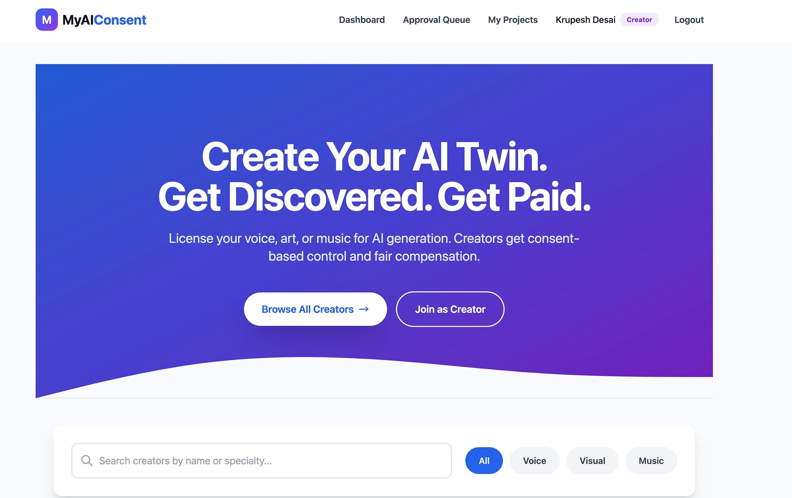 How I built AI Consent Marketplace over a weekend?