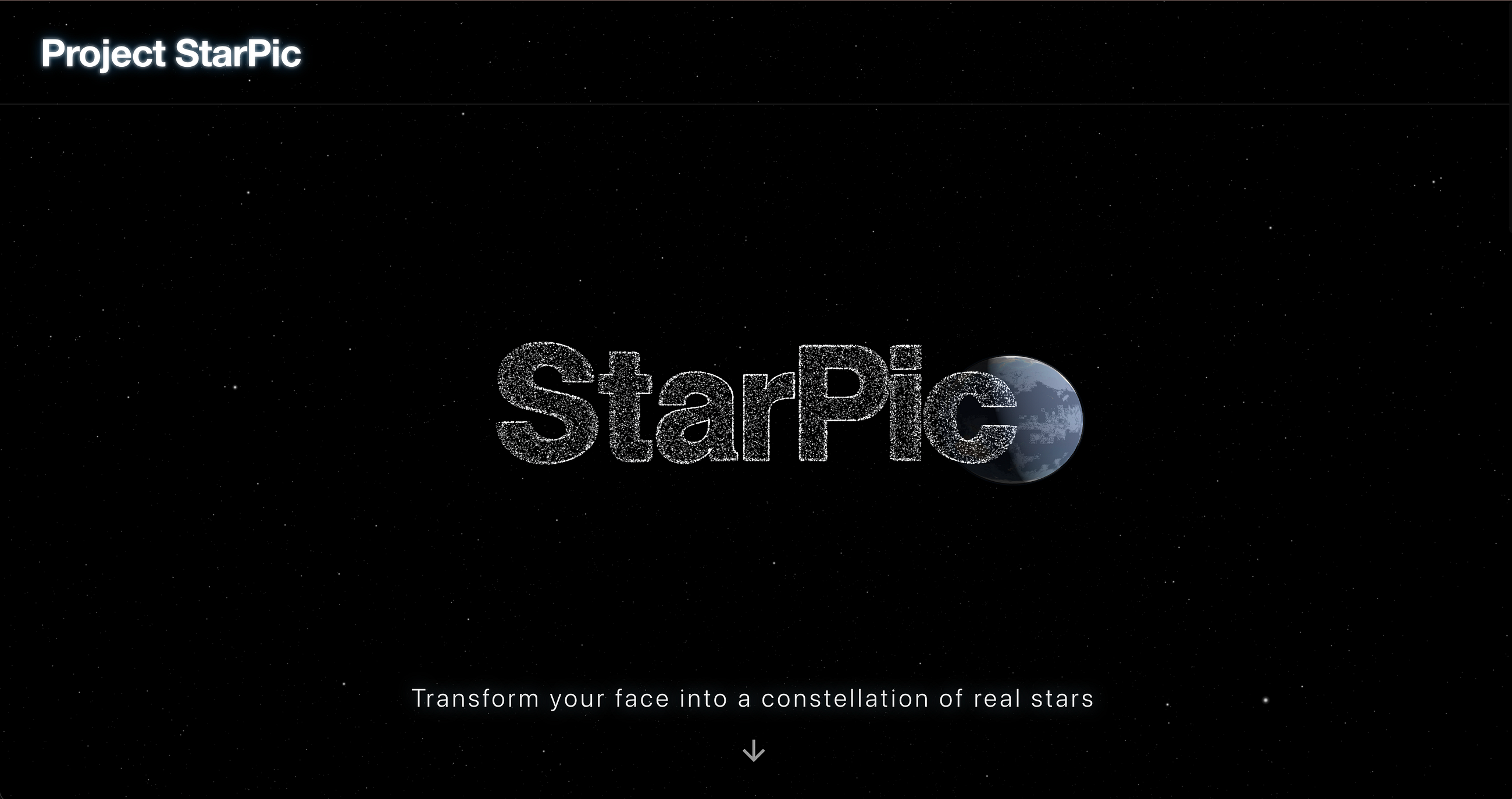 StarPic: Turning Your Face Into a Constellation of Real Stars