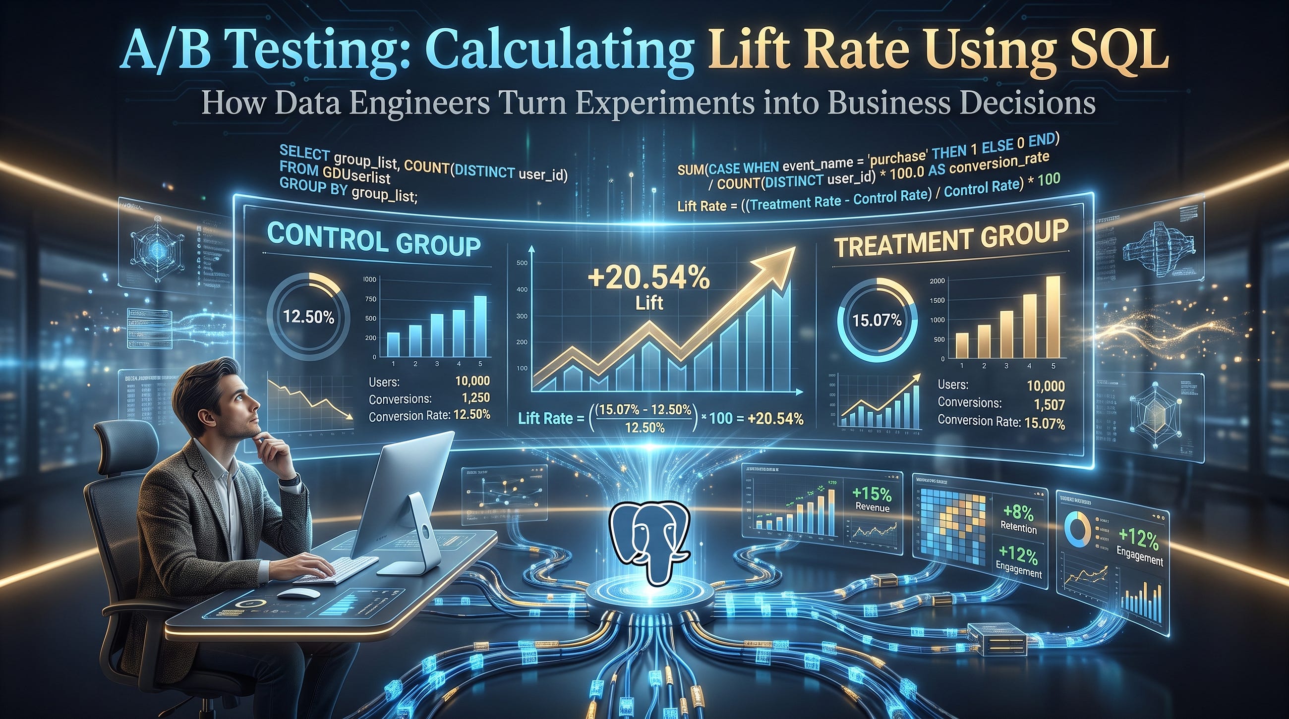 A/B Testing: Calculating Lift Rate Using SQL — Data Expert
