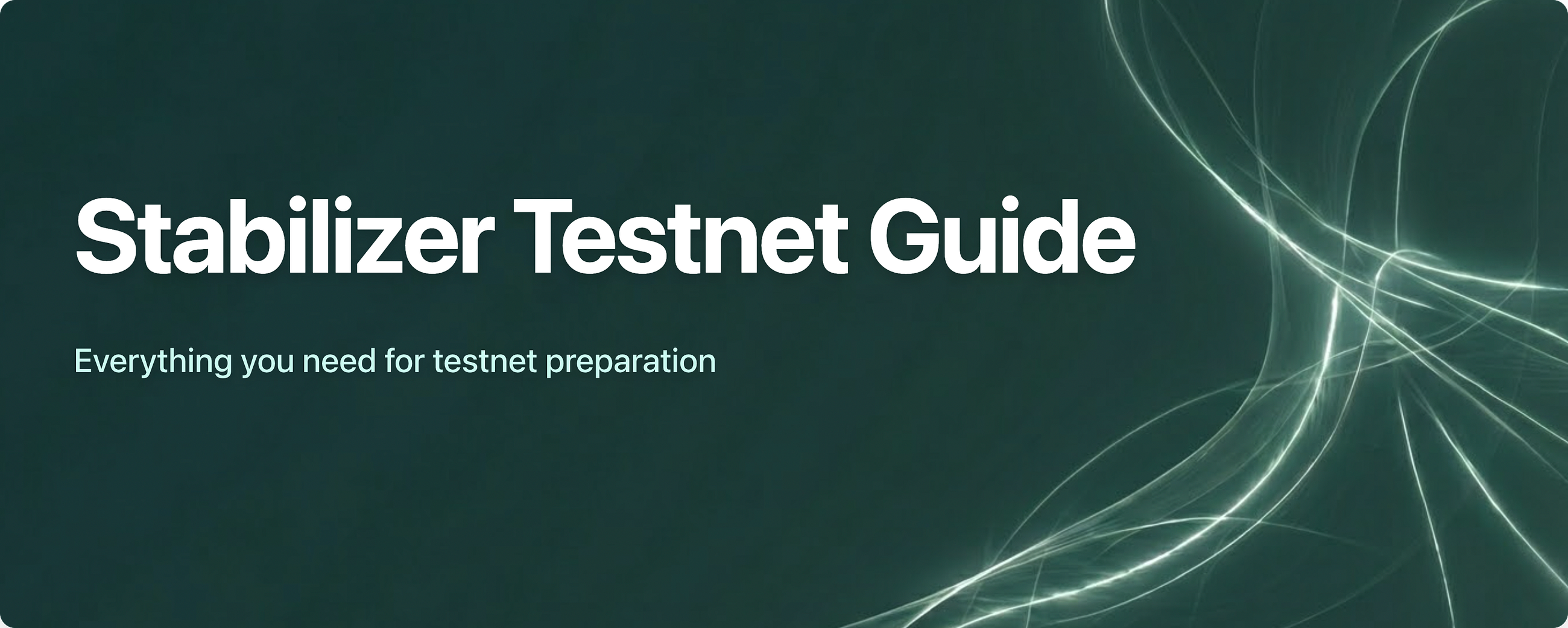Stabilizer Testnet Guide