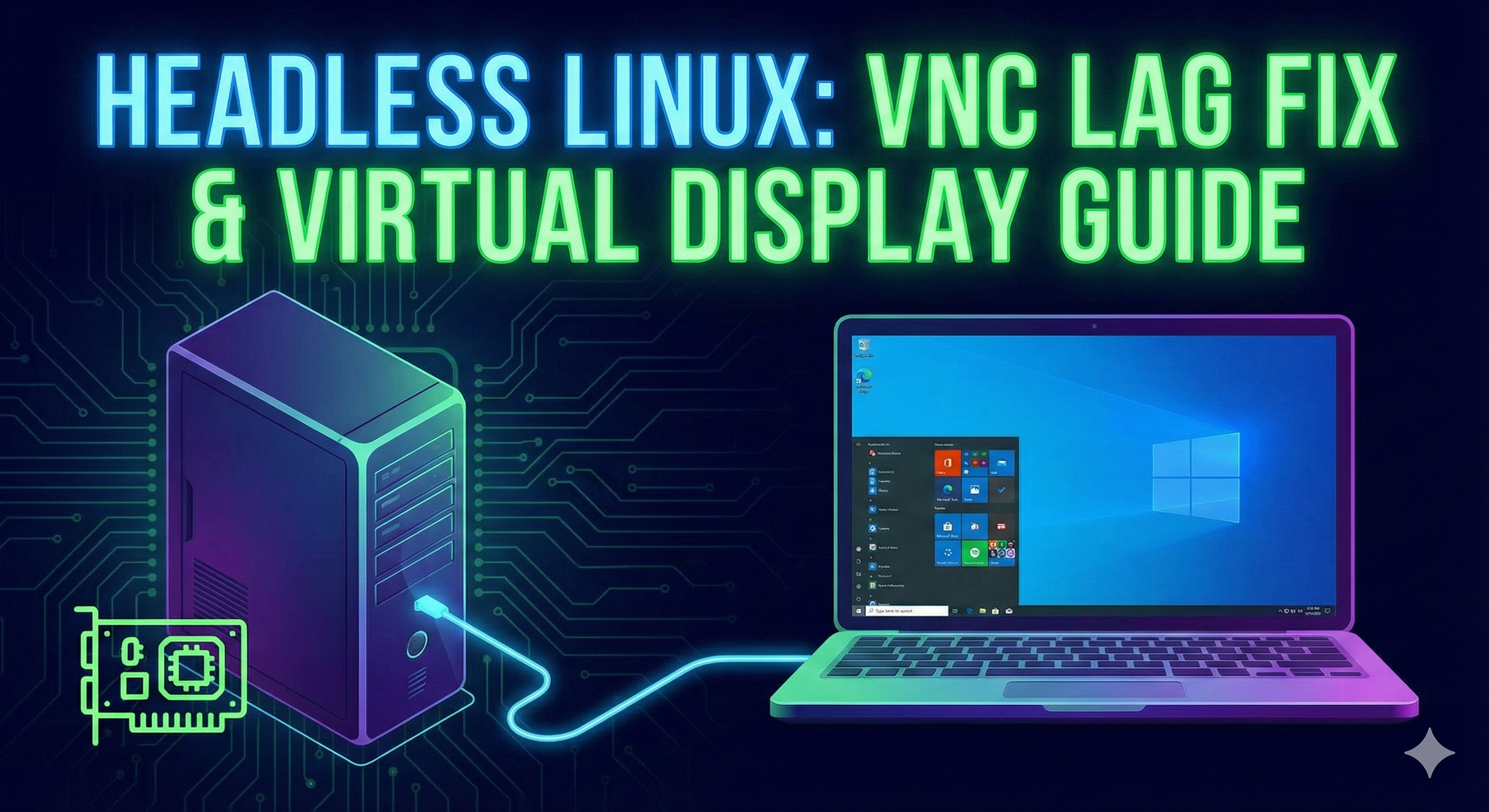 Force High Resolution & Fix VNC Lag with Dummy Driver