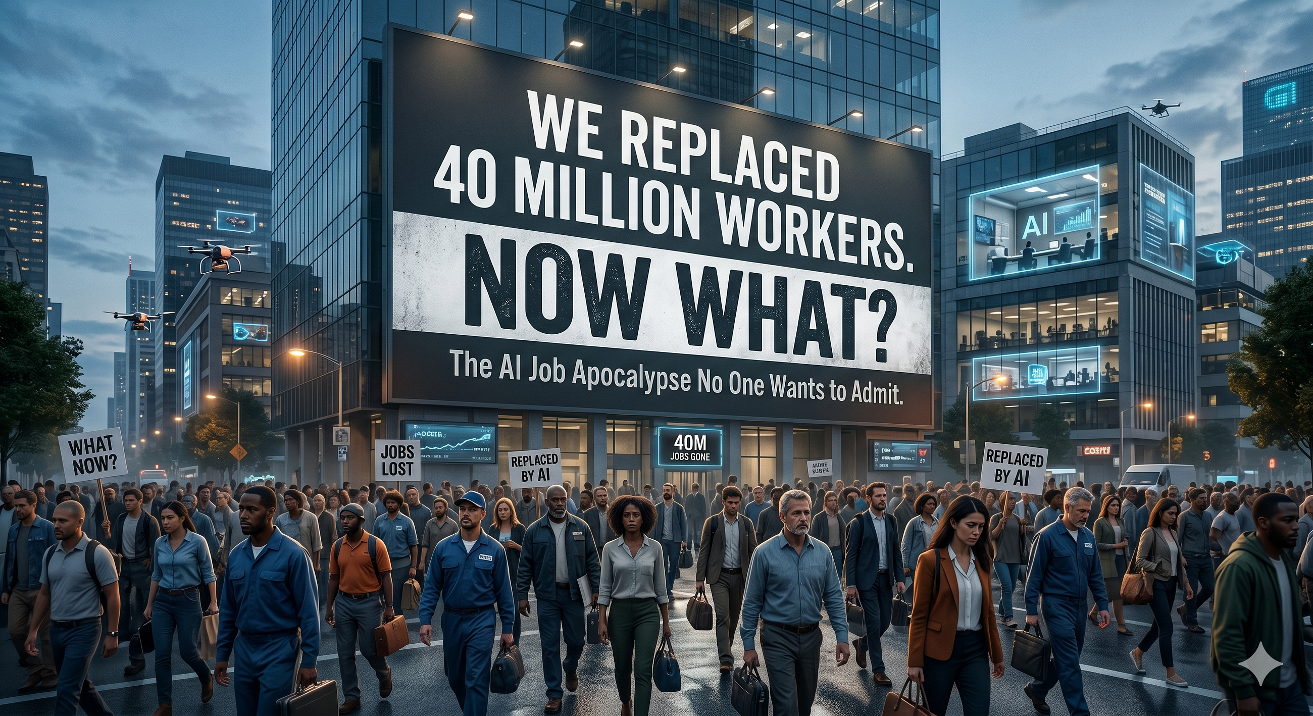 We Replaced 40 Million Workers. Now What? The AI Job Apocalypse No One Wants to Admit
