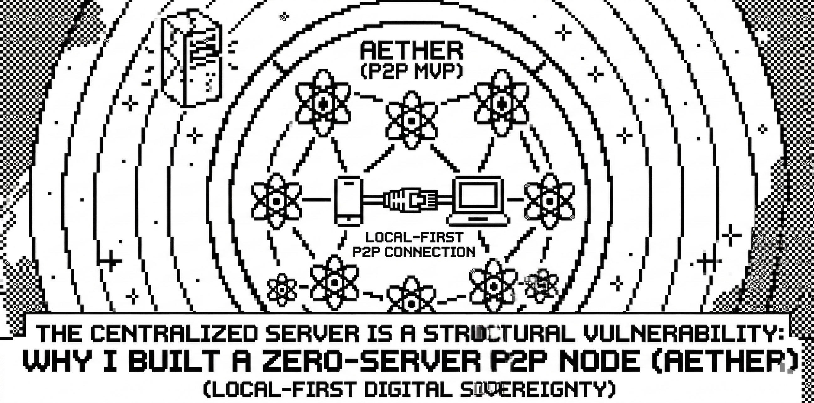 The Centralized Server is a Structural Vulnerability: Why I Built a Zero-Server P2P Node