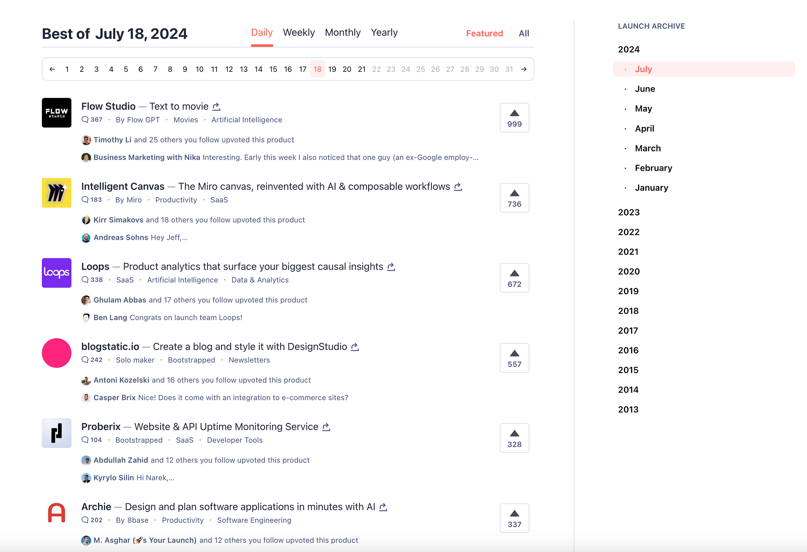 ProductHunt News 2024–07–18-#1 Flow Studio