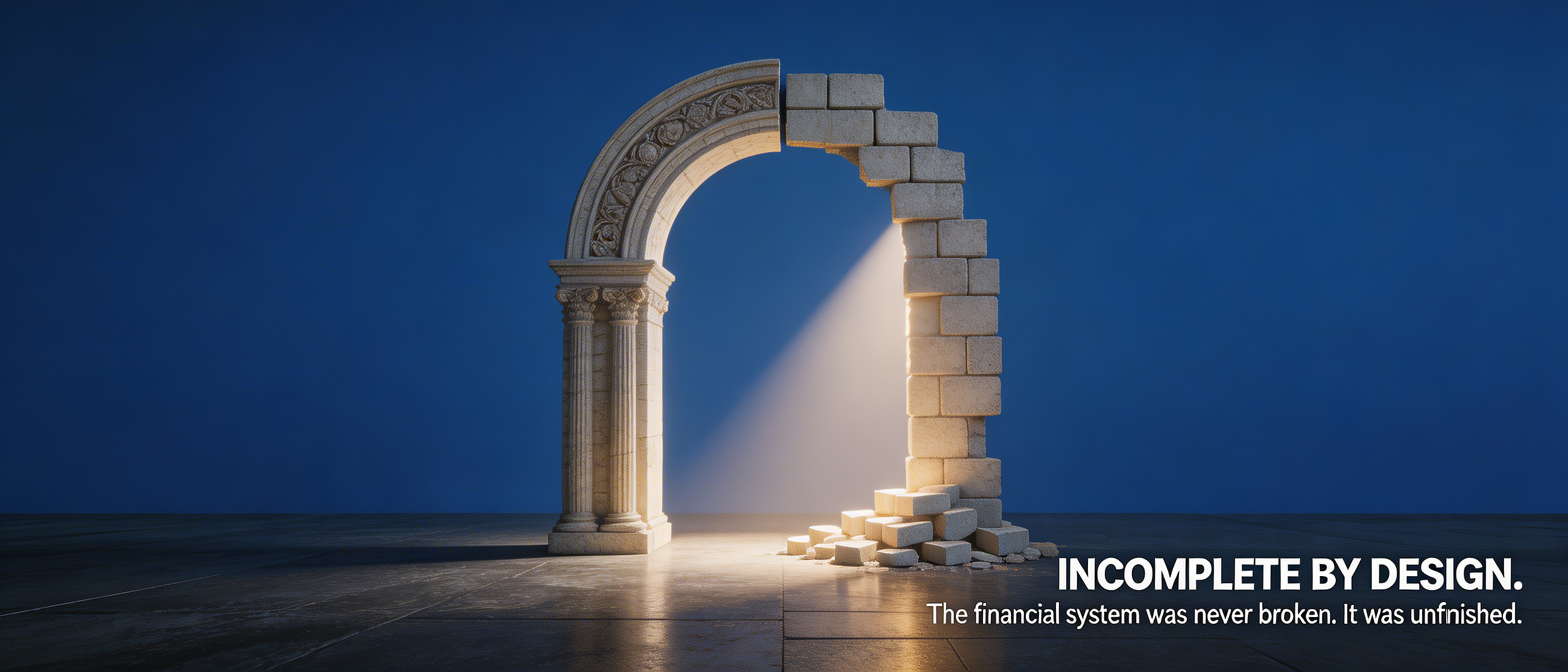 Why the Financial System Was Never Broken, It Was Incomplete