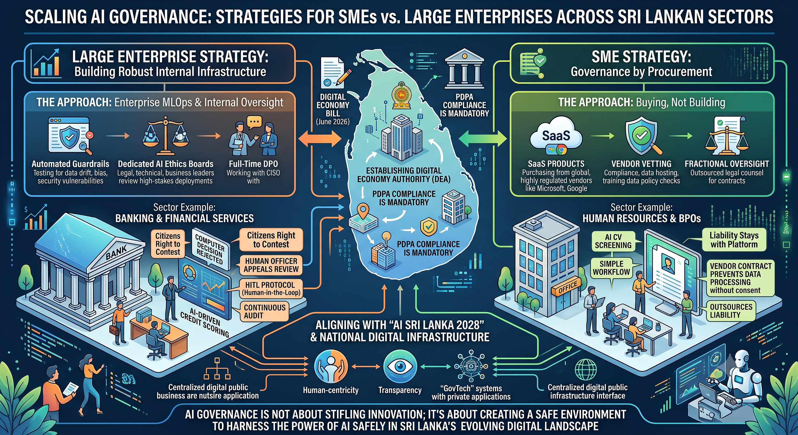 Strategies for SMEs vs. Large Enterprises across Sri Lankan Sectors