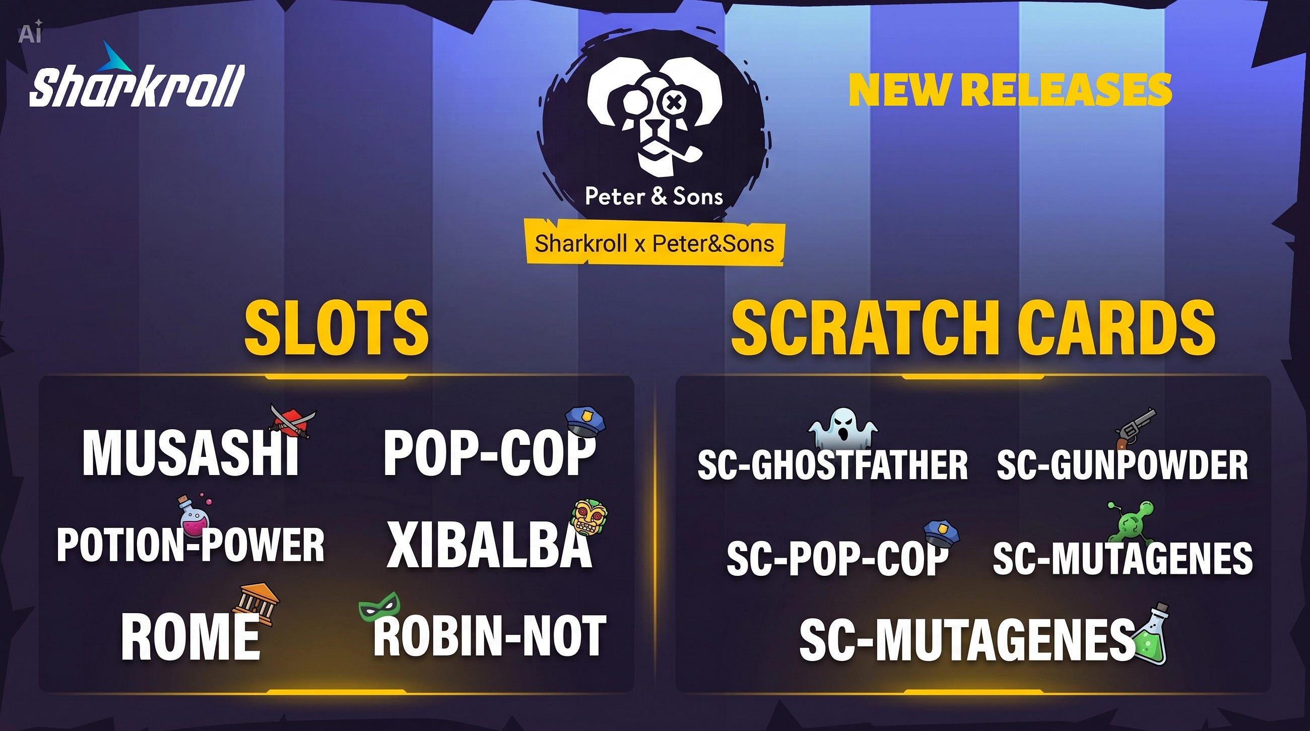 Peter & Sons Brings a Fresh Wave of New Games to Sharkroll