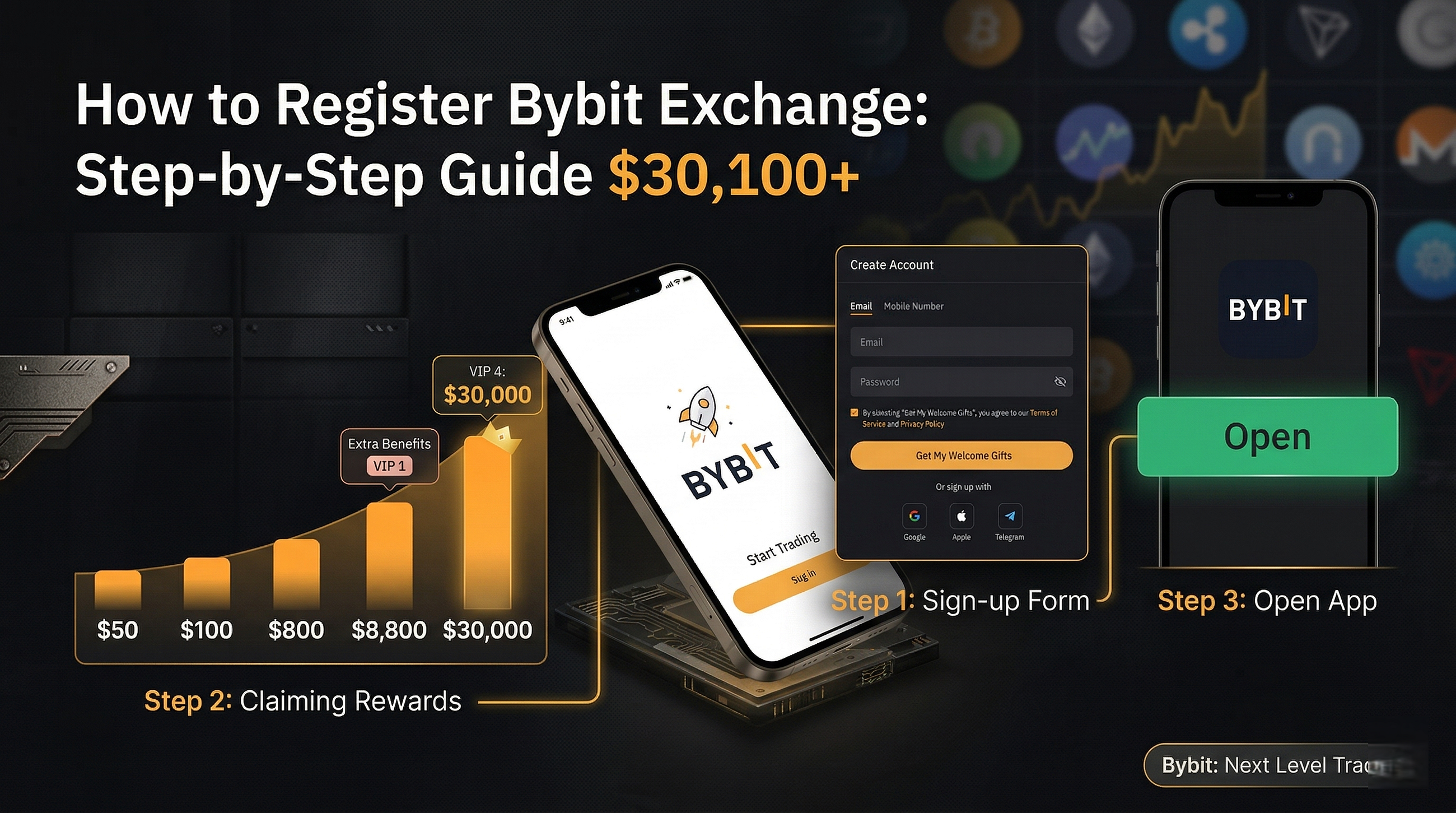 How to Register Bybit Exchange: Step-by-Step Guide $30,100+