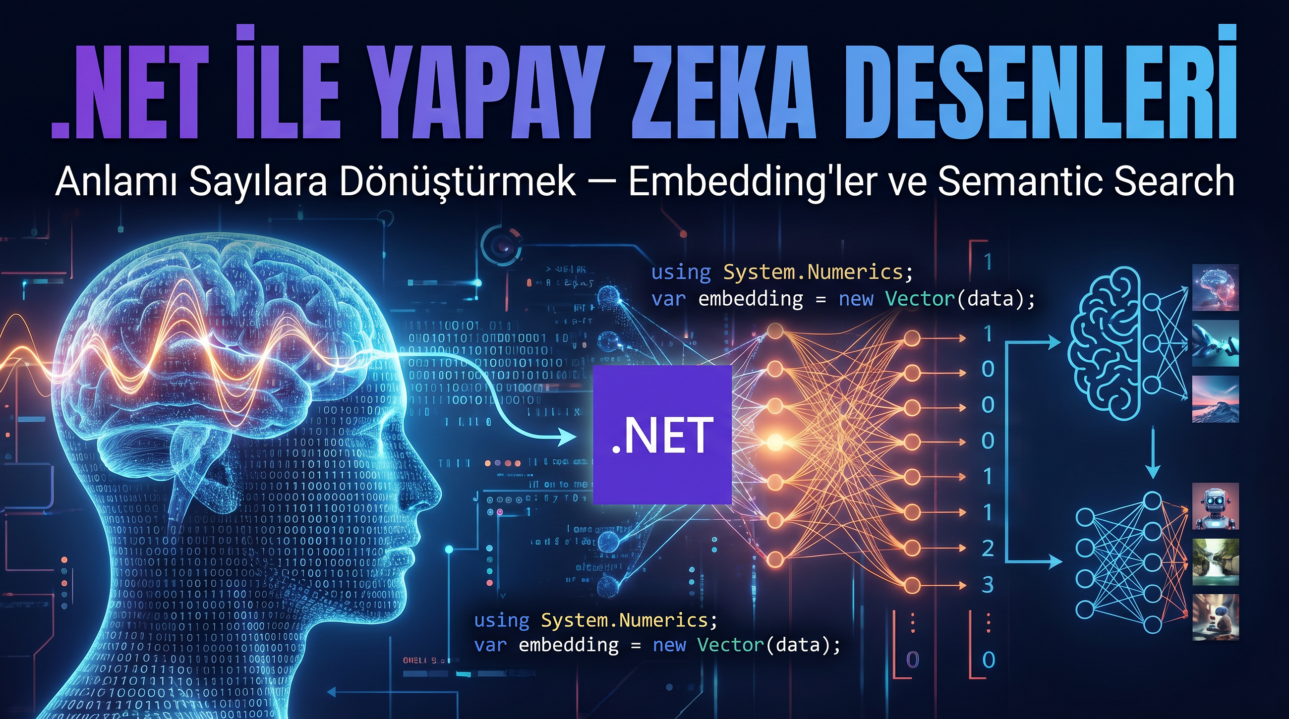 .NET ile Yapay Zeka Desenleri: Anlamı Sayılara Dönüştürmek — Embedding’ler ve Semantic Search