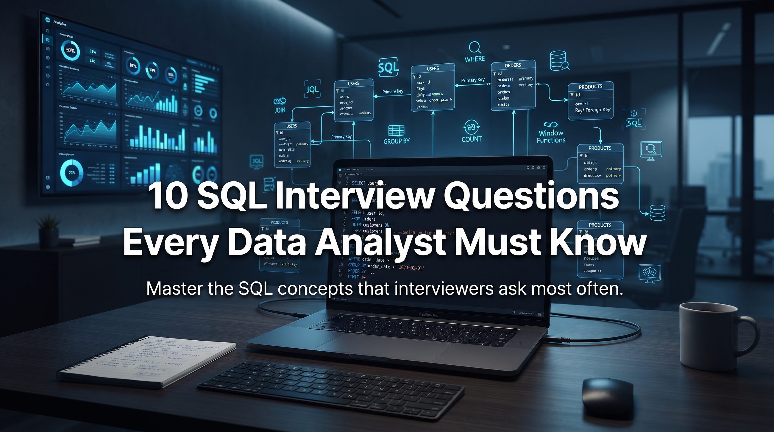 If you’re preparing for a Data Analyst interview, there’s one skill you simply can’t ignore: SQL.