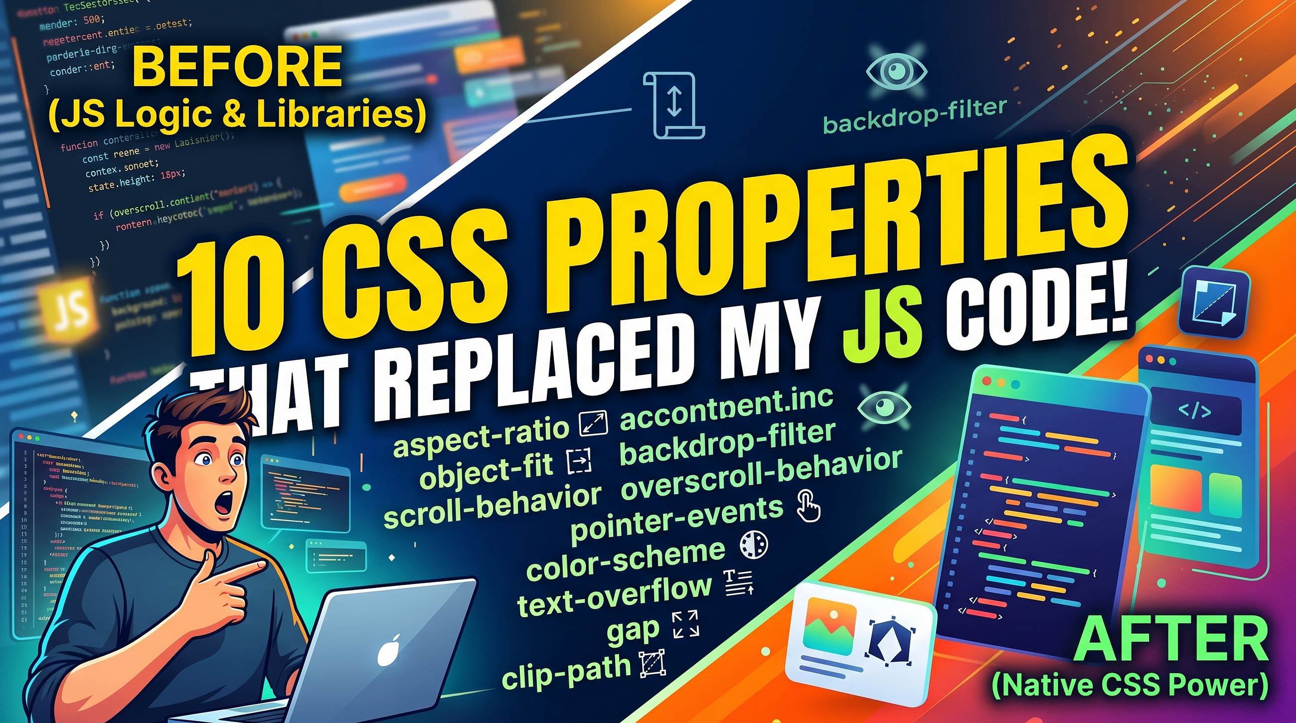 10 CSS Properties That Replaced My JavaScript Code Completely