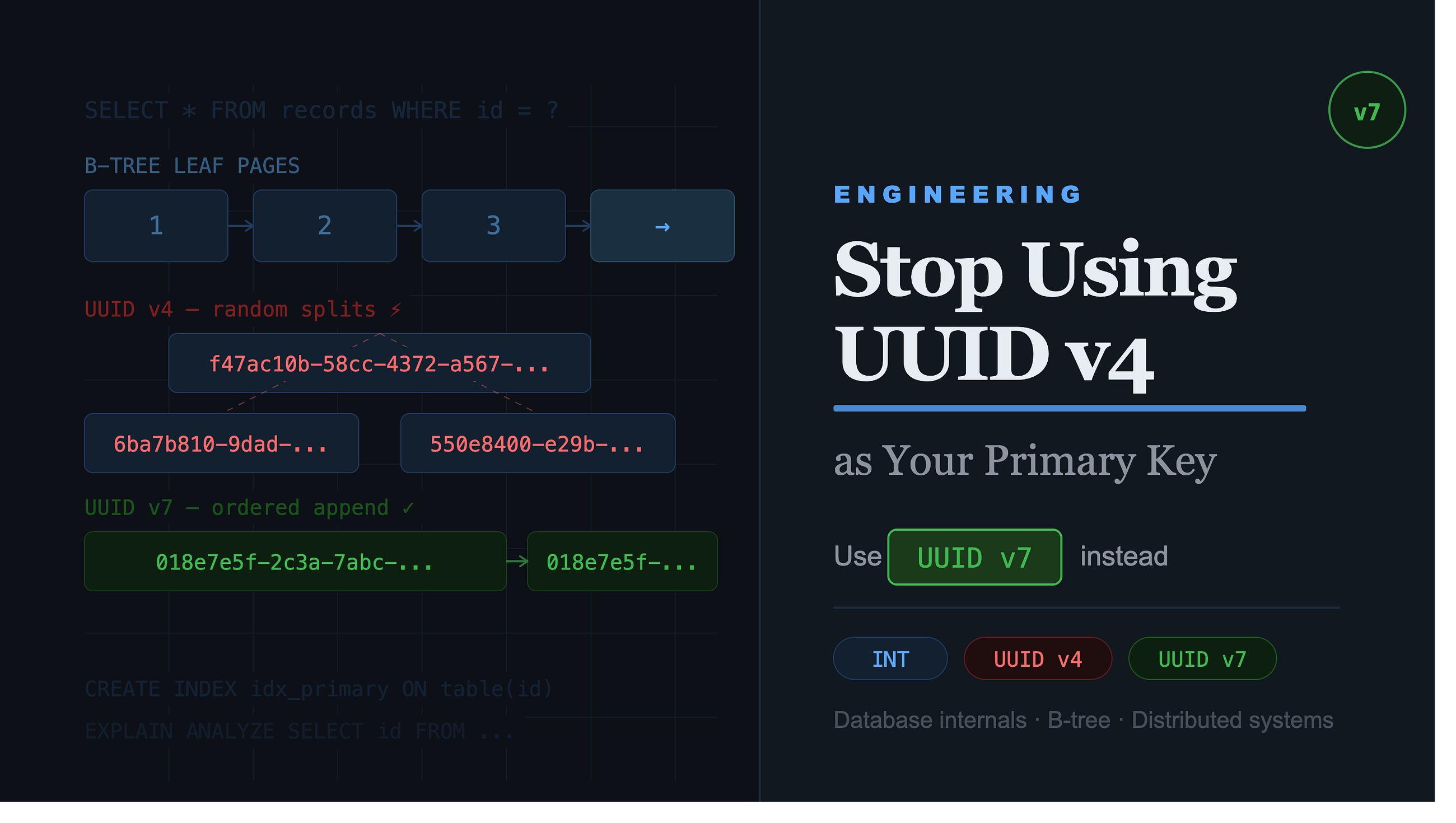 Stop Using UUID v4 as Your Primary Key — Use This Instead