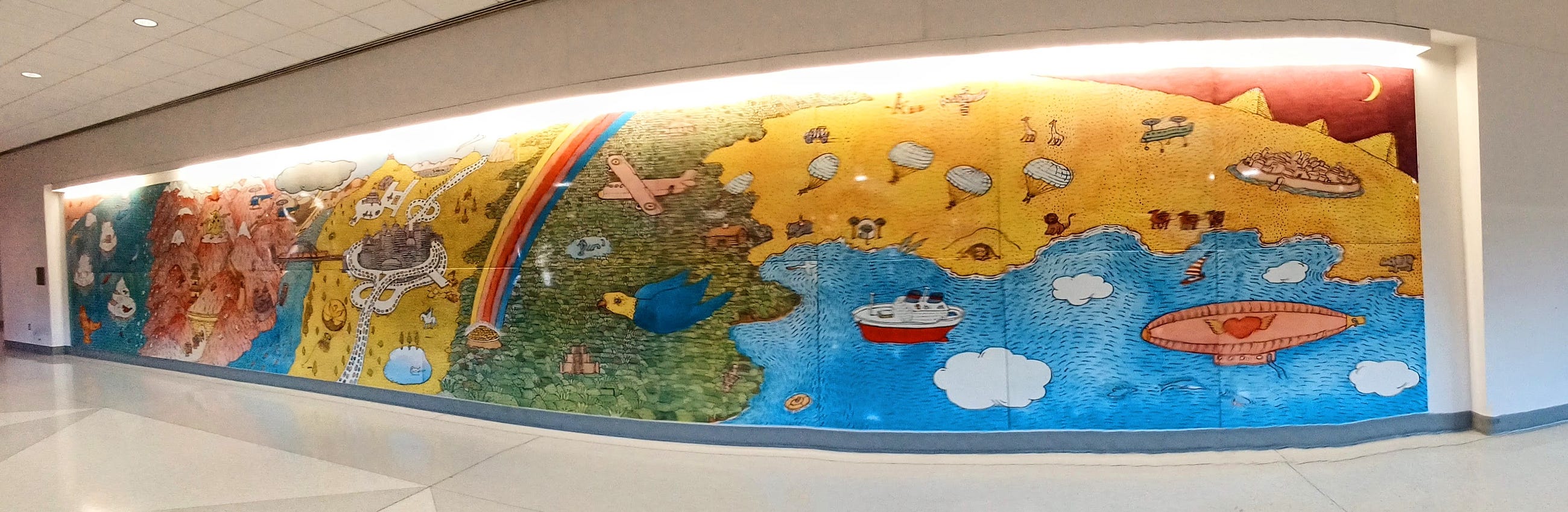 Art at an airport