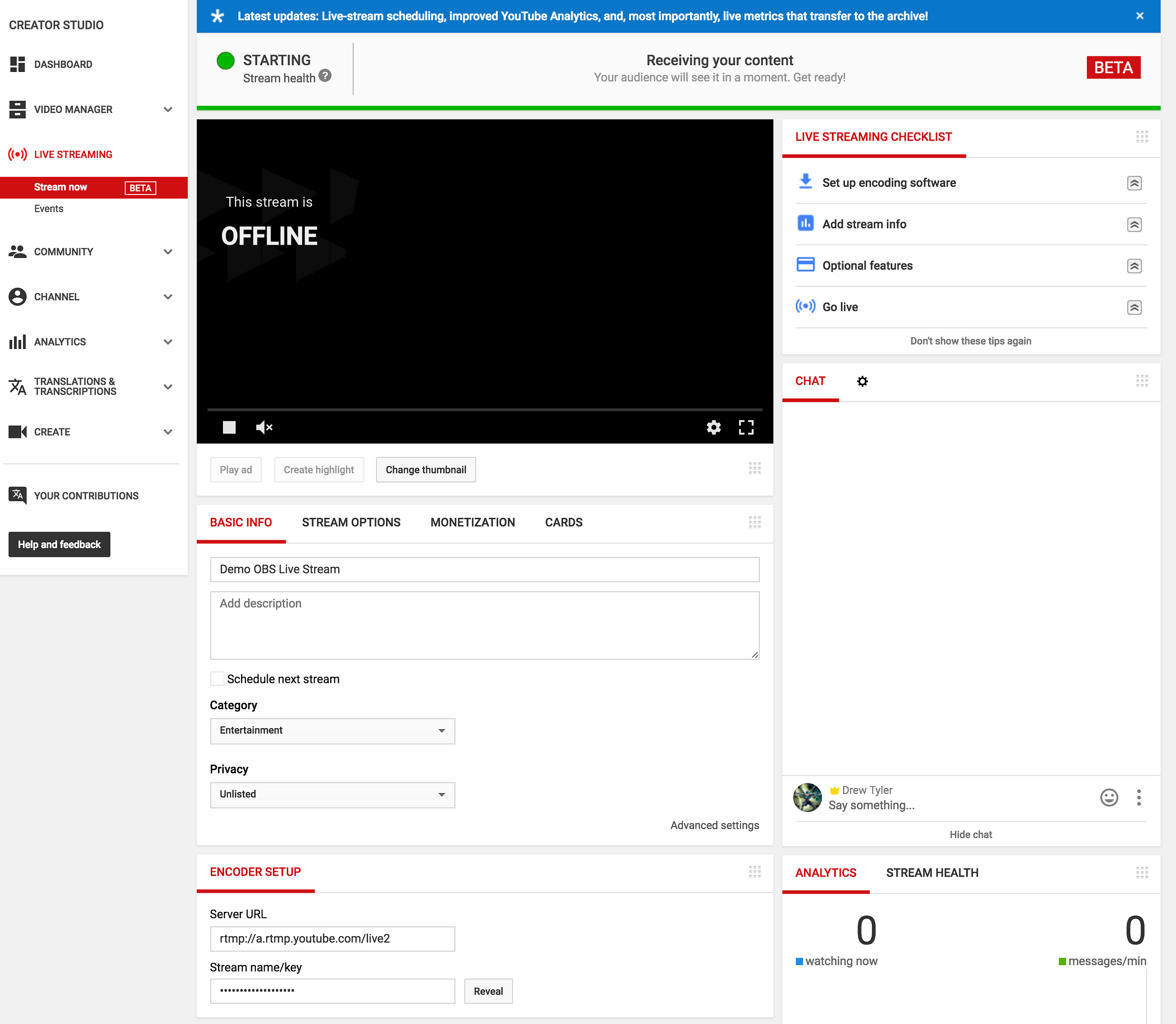 Easy Steps To Connect Obs To Youtube Live Go Live Medium - 