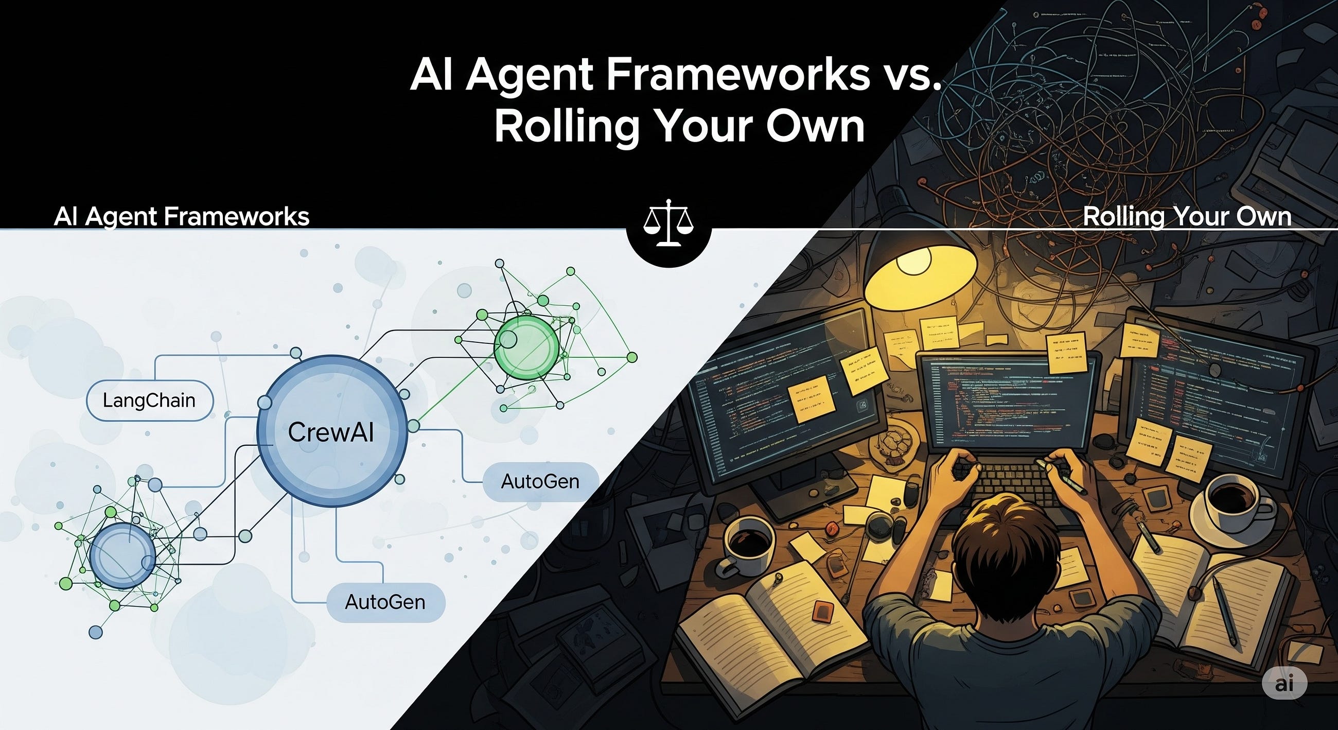 AI Agent Frameworks vs. Rolling Your Own
