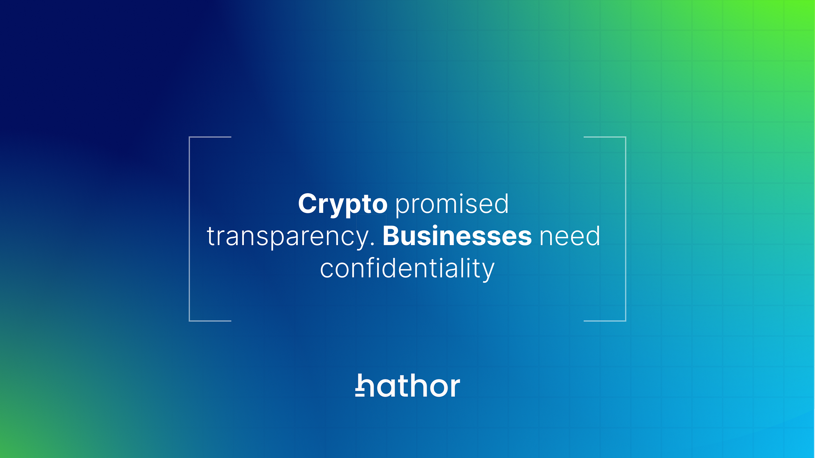 Crypto promised transparency. Businesses need confidentiality