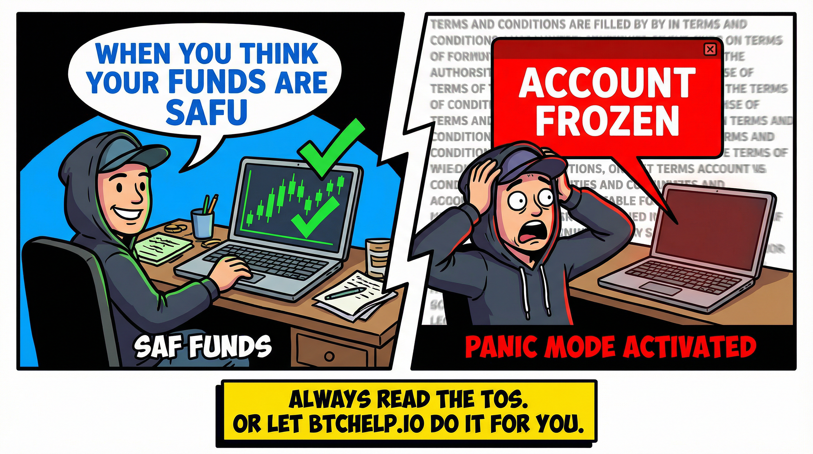 Fine Print: What the Terms of the Largest Crypto Exchanges Really Say About Freezing Your Funds