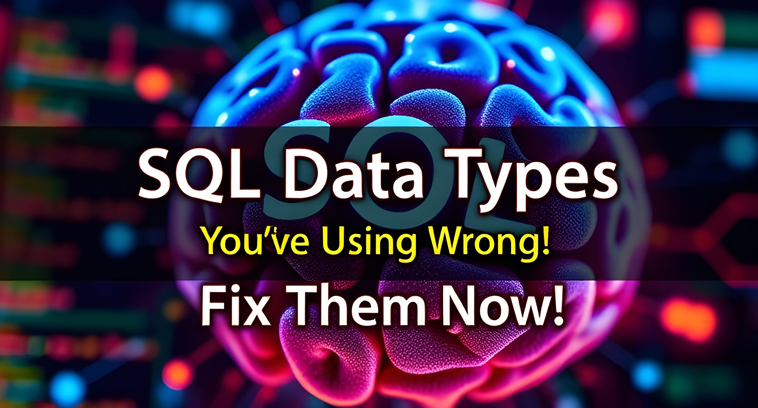 SQL Data Types You’re Using Wrong — Fix Them Now!