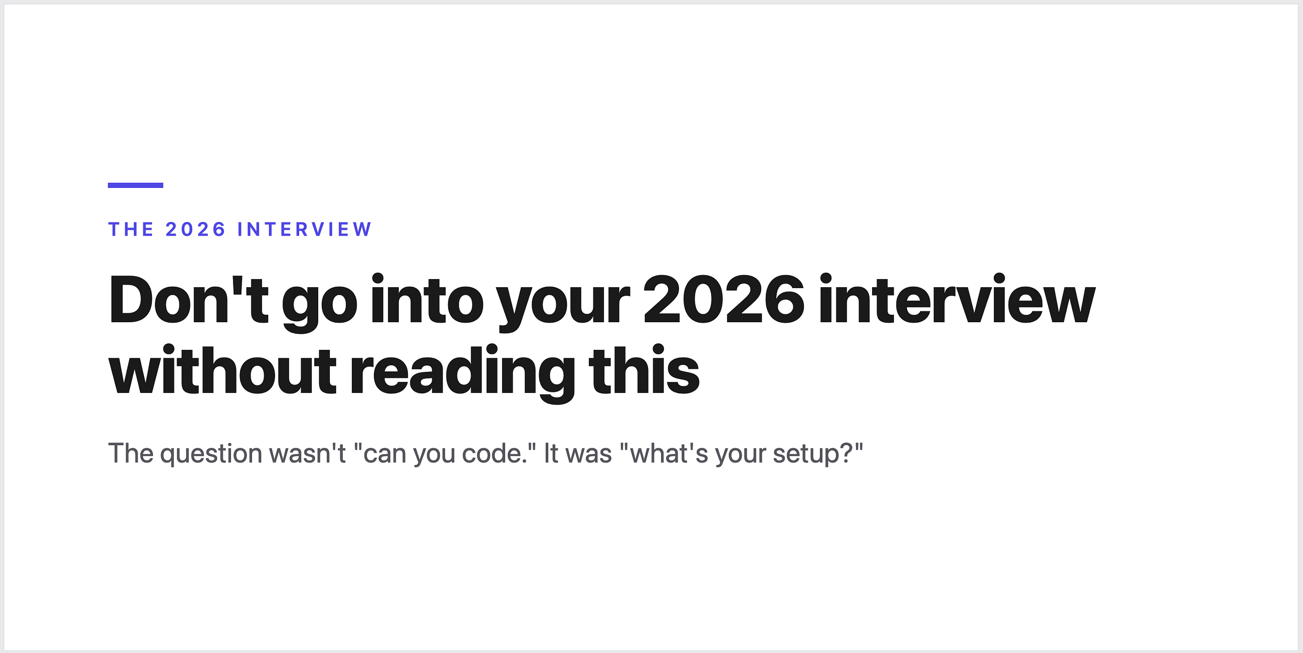 Don’t go into your 2026 interview without reading this