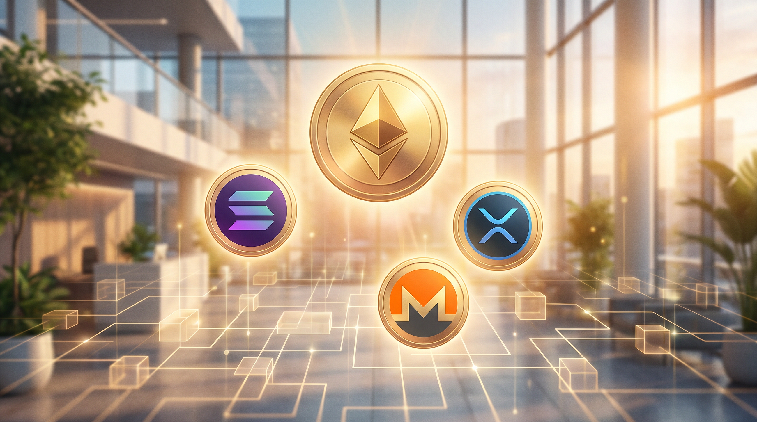 The Crypto Contenders: Ethereum, Solana, XRP, and Monero