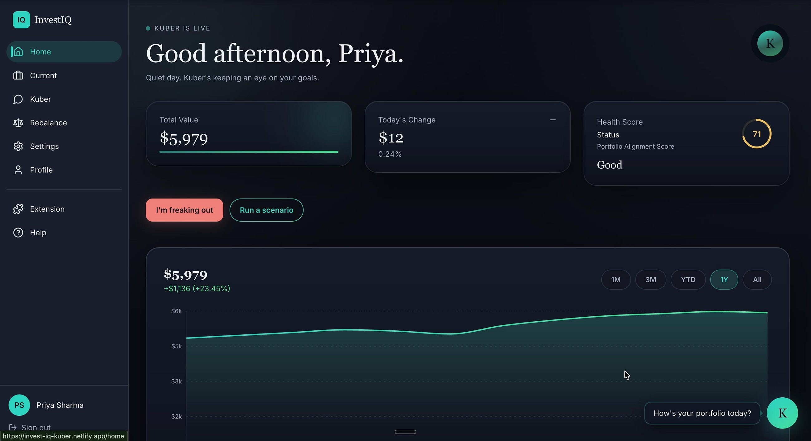 Building a Three-Surface AI Portfolio Copilot in 24 Hours