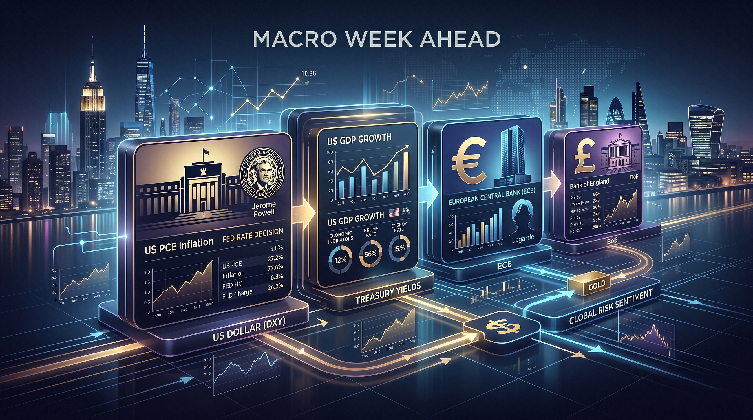 End-of-April Macro Week: What Traders Should Watch From the Fed, GDP, PCE, ECB, and BoE
