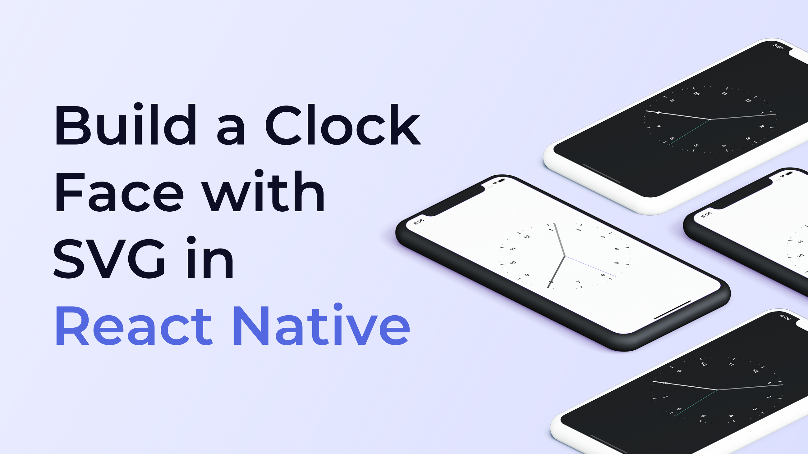 Build a Clock Face with SVG in React Native LaptrinhX